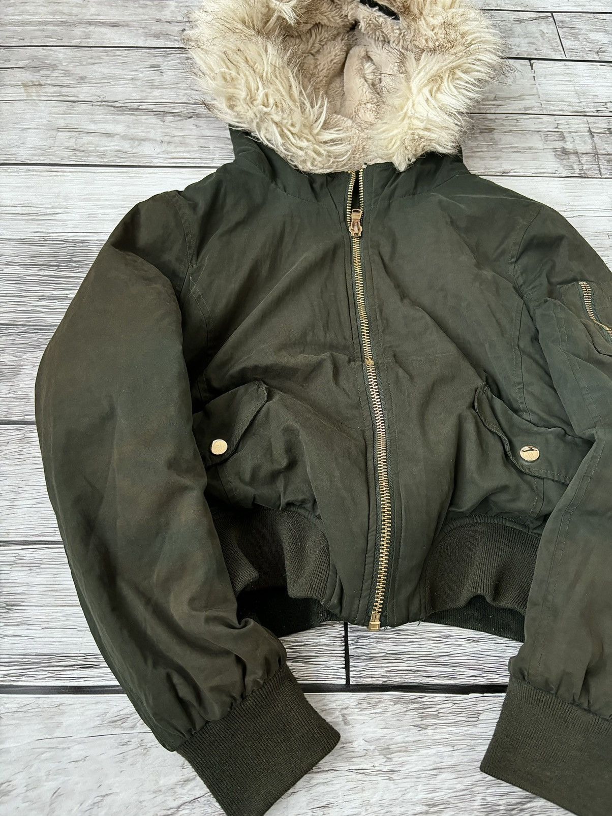 Hysteric Glamour × Japanese Brand Cropped Avant Garde If Six Was Nine Style Puffer Jacket Fur Size US M / EU 48-50 / 2 - 2 Thumbnail