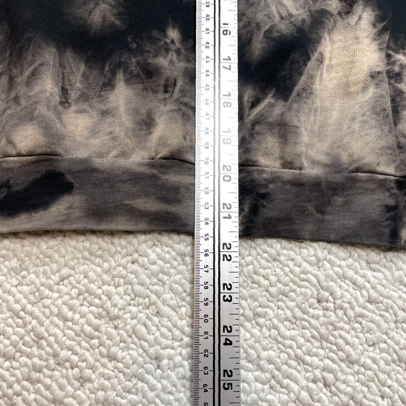 Boohoo VINTAGE? No — Actually not vintage. Boohoo Hoodie Sweatshirt Women’s 2 Black Gray Tie Dye Hooded Drawstring Pullover Size XS / US 0-2 / IT 36-38 - 3 Thumbnail