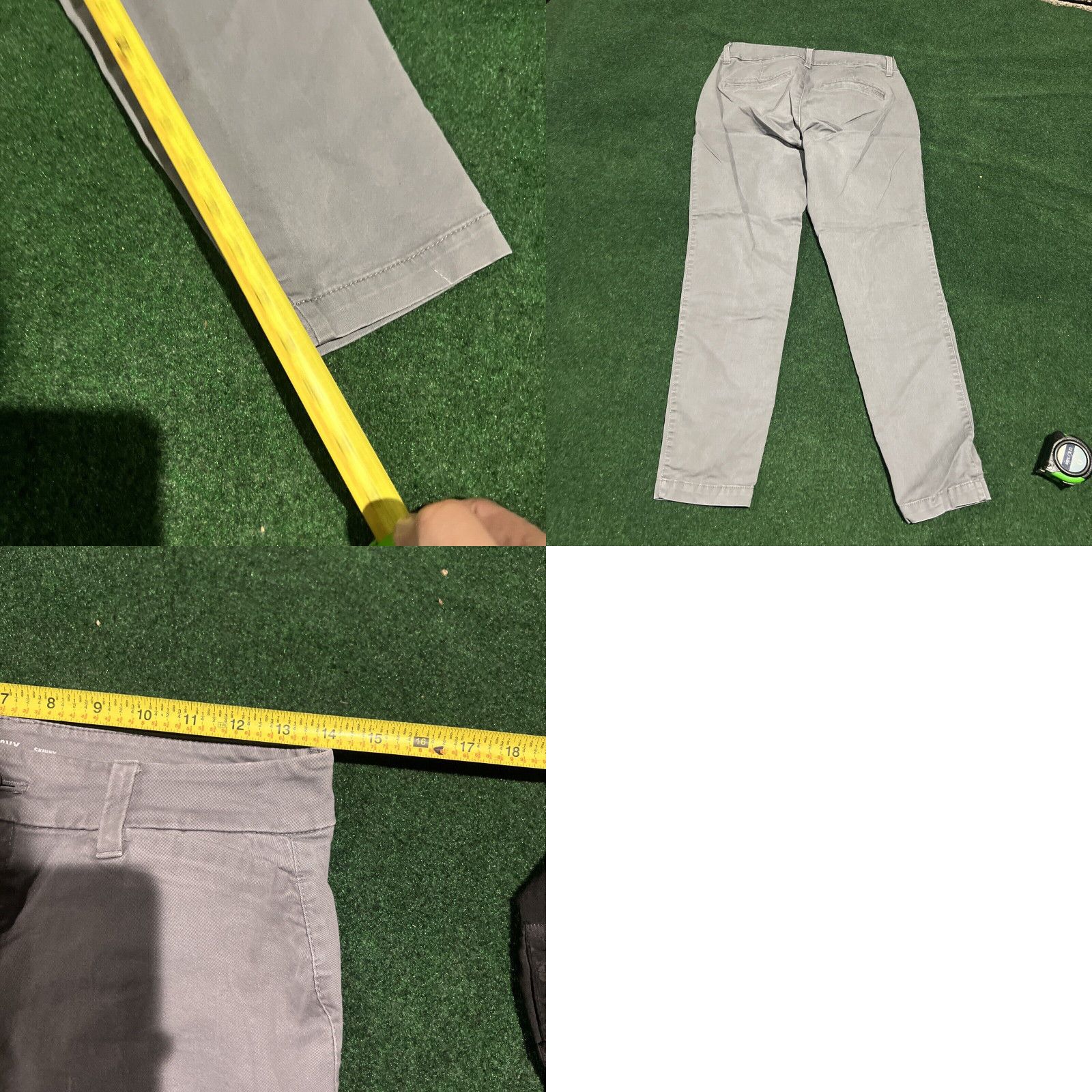 Old Navy Women's Gray pants Old Navy Size 2 Petite Skinny 28x27 Size 28" / US 6 / IT 42 - 8 Thumbnail