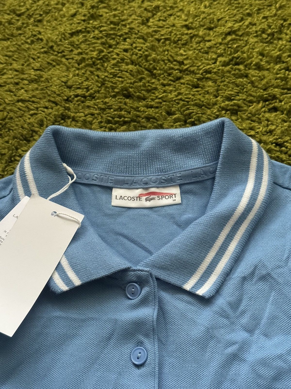 Designer × Lacoste 🐊 Lacoste NWT blue polo t-shirt Size M / US 6-8 / IT 42-44 - 3 Thumbnail