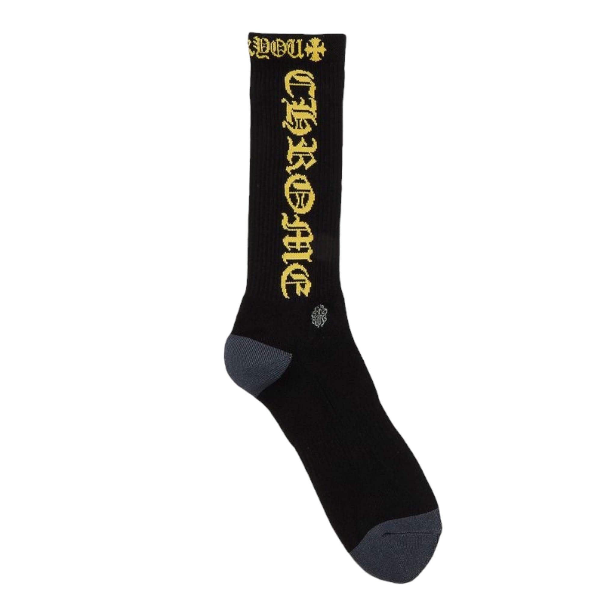 Chrome Hearts CH Logo Socks Black Yellow Size ONE SIZE - 1 Preview
