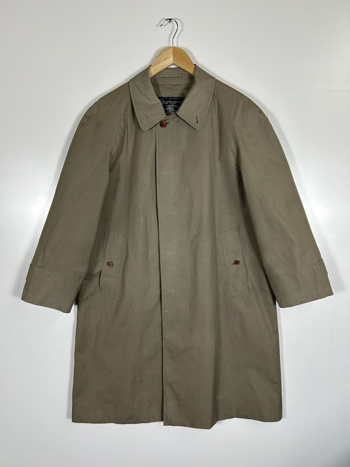 Burberry ⚡️Vintage Burberrys Button Long Coat Jacket Size US M / EU 48-50 / 2 - 1 Thumbnail