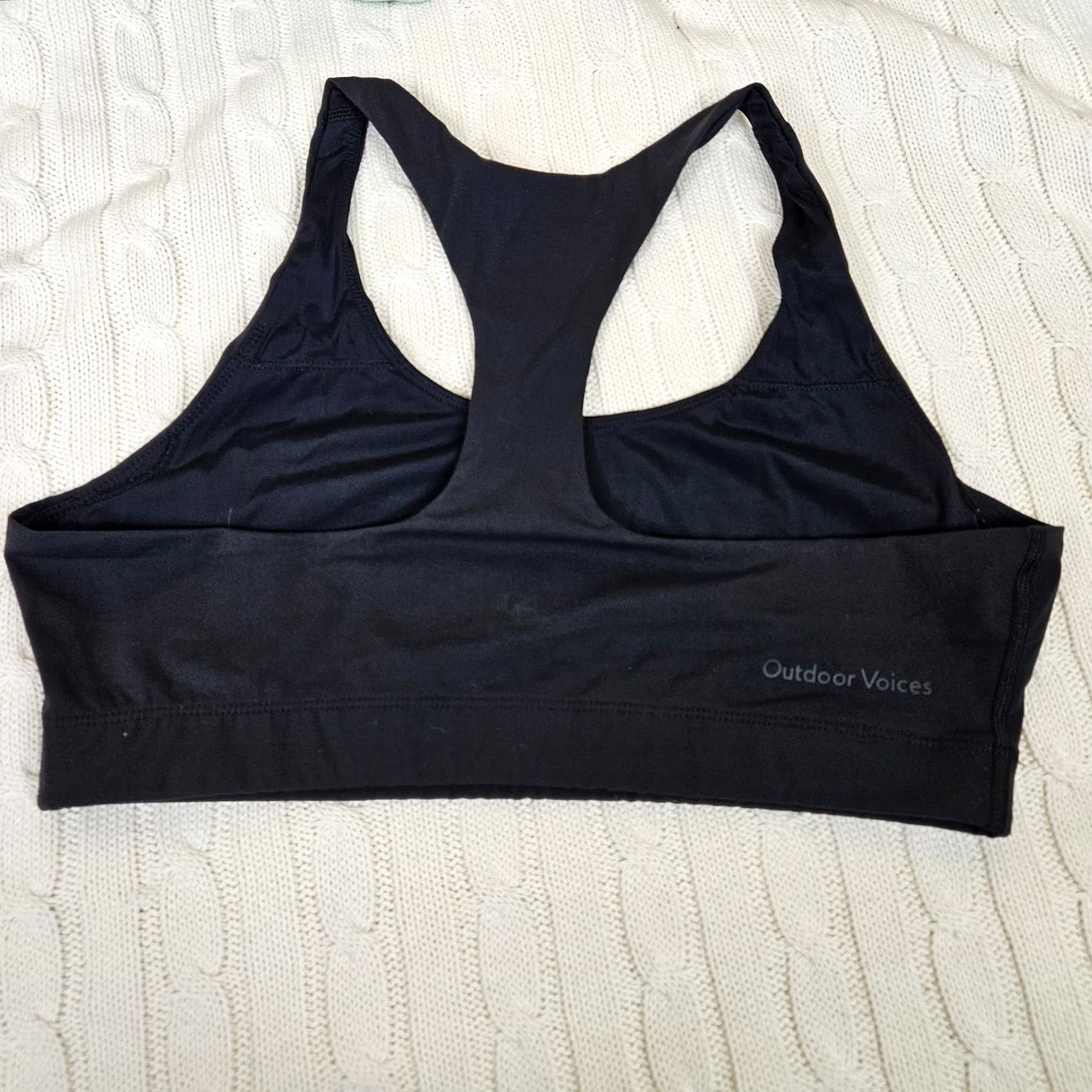 Outdoor Voices Outdoor voices Women's Black Sports Bra Size M Size ONE SIZE - 3 Thumbnail