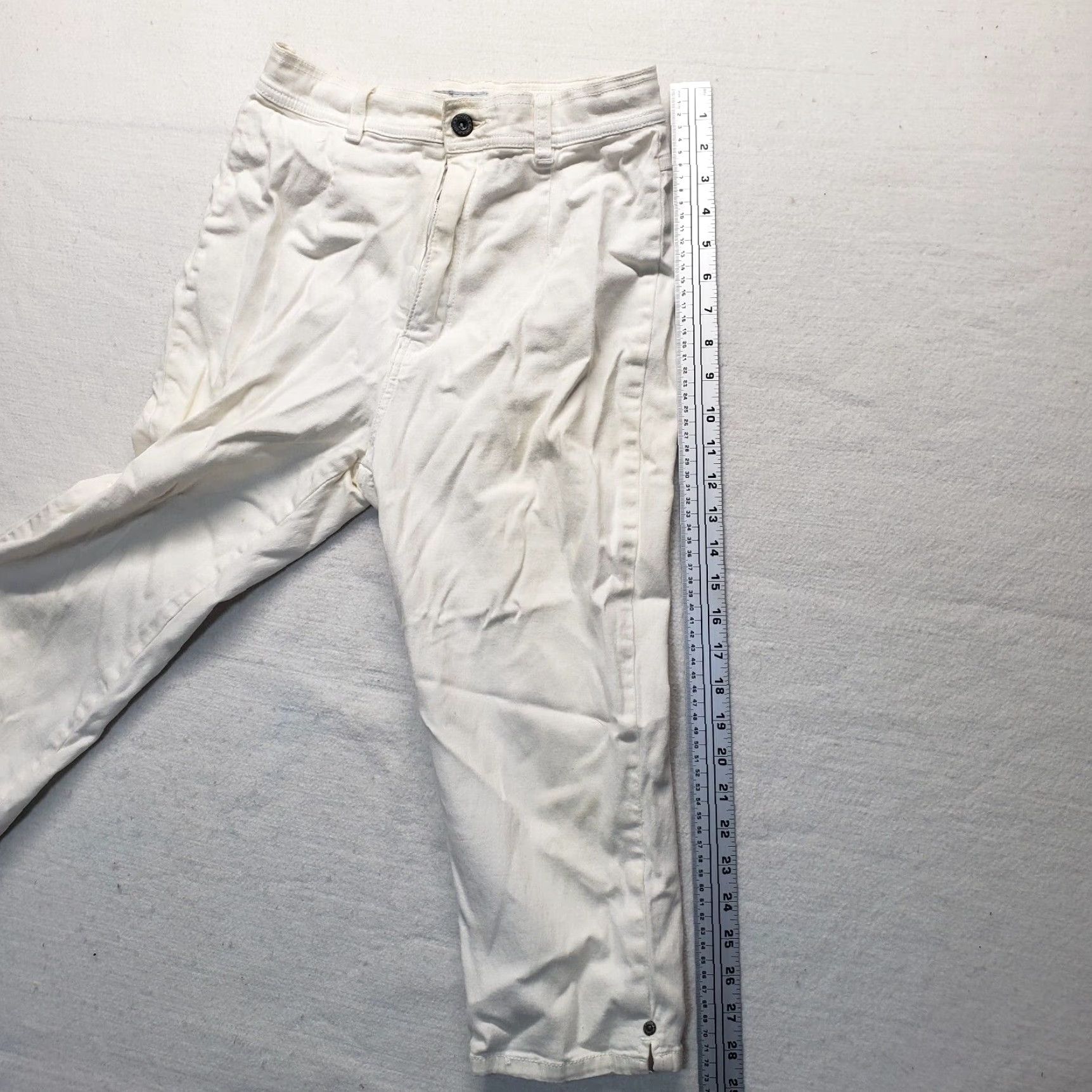 Vintage Adult Women's Size 10 Soft Flattering Northwest Blue Cotton Rich Capri Style Pants Size 32" / US 10 / IT 46 - 6 Thumbnail