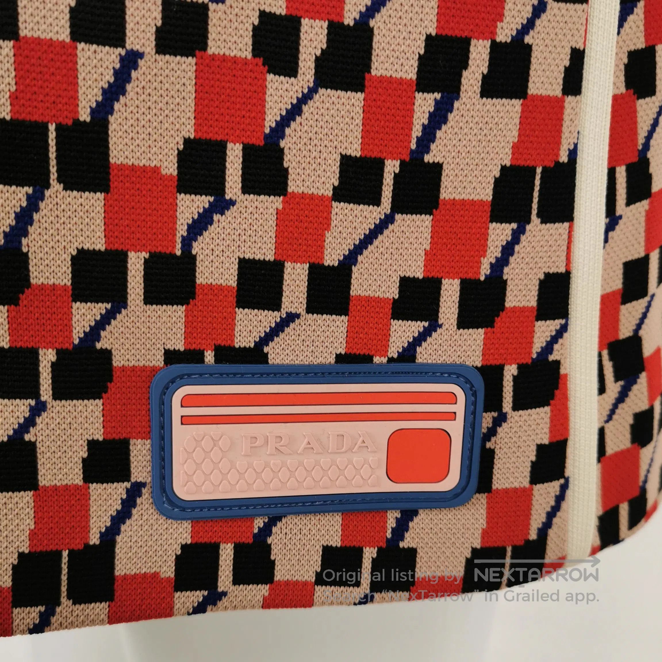 Prada Prada Color Block Logo Skirt in Size 42 . Size 41" - 3 Thumbnail