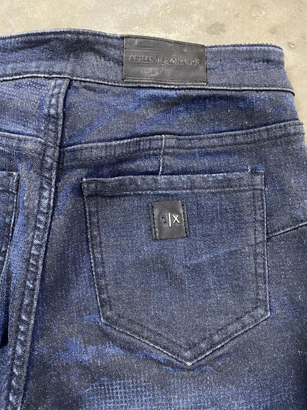 Armani Exchange Armani Exchange J12 Legging Lift Up Wax Blink Jeans @245 Size 27" / US 4 / IT 40 - 14 Thumbnail