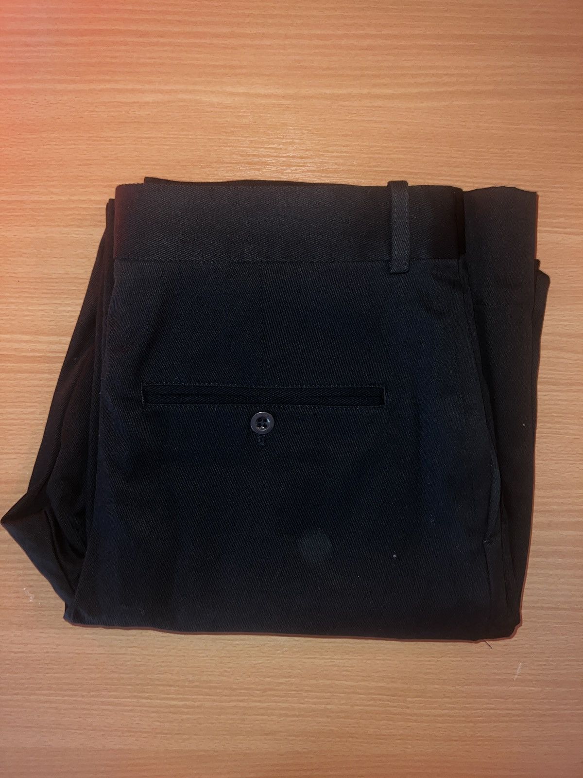image of Acne Studios Wool And Mohair-Blend Trousers in Navy, Men's (Size 38)