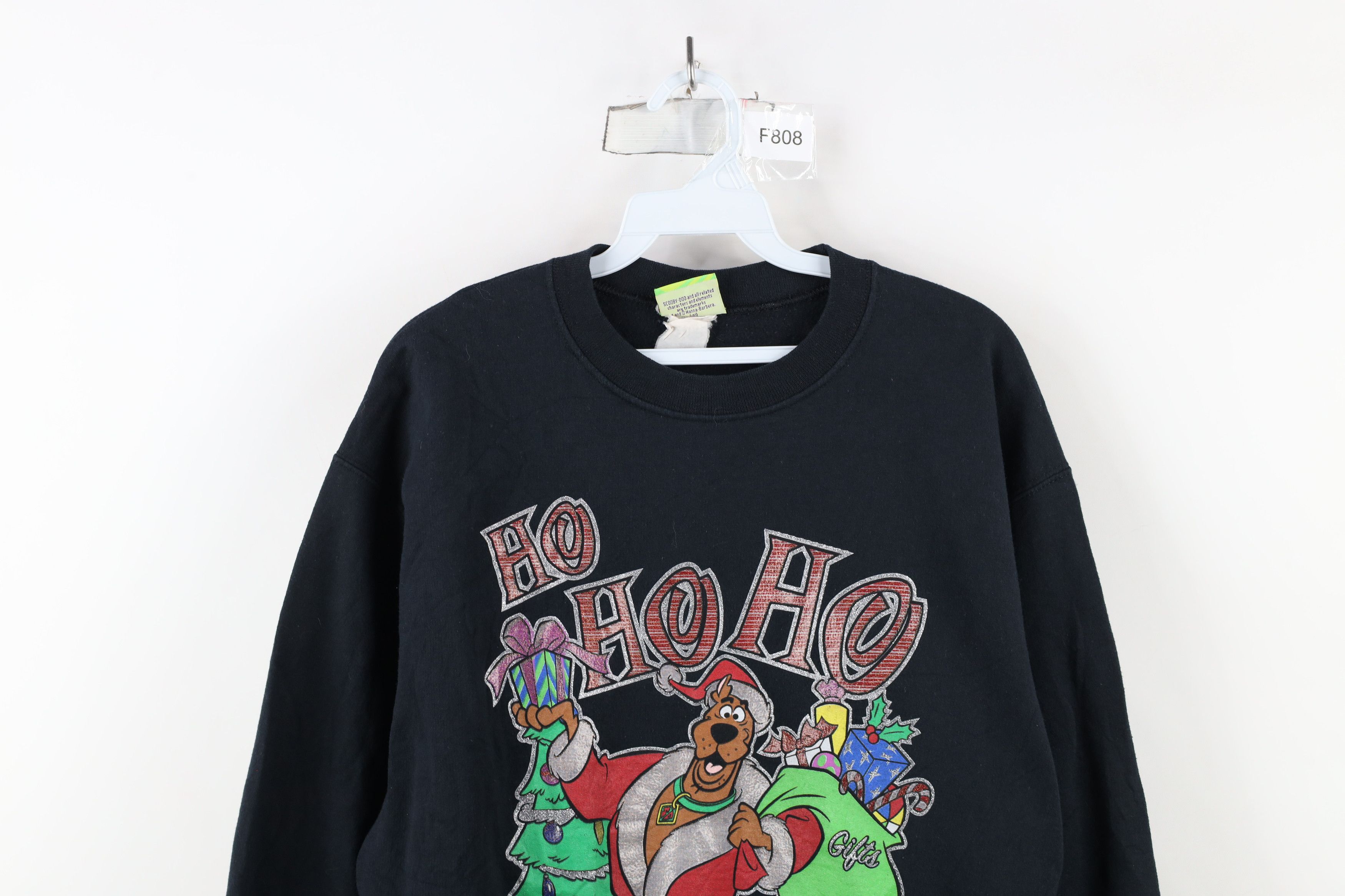 Vintage Vintage 90s Scooby Doo Christmas Santa Claus Sweatshirt Size US M / EU 48-50 / 2 - 2 Thumbnail