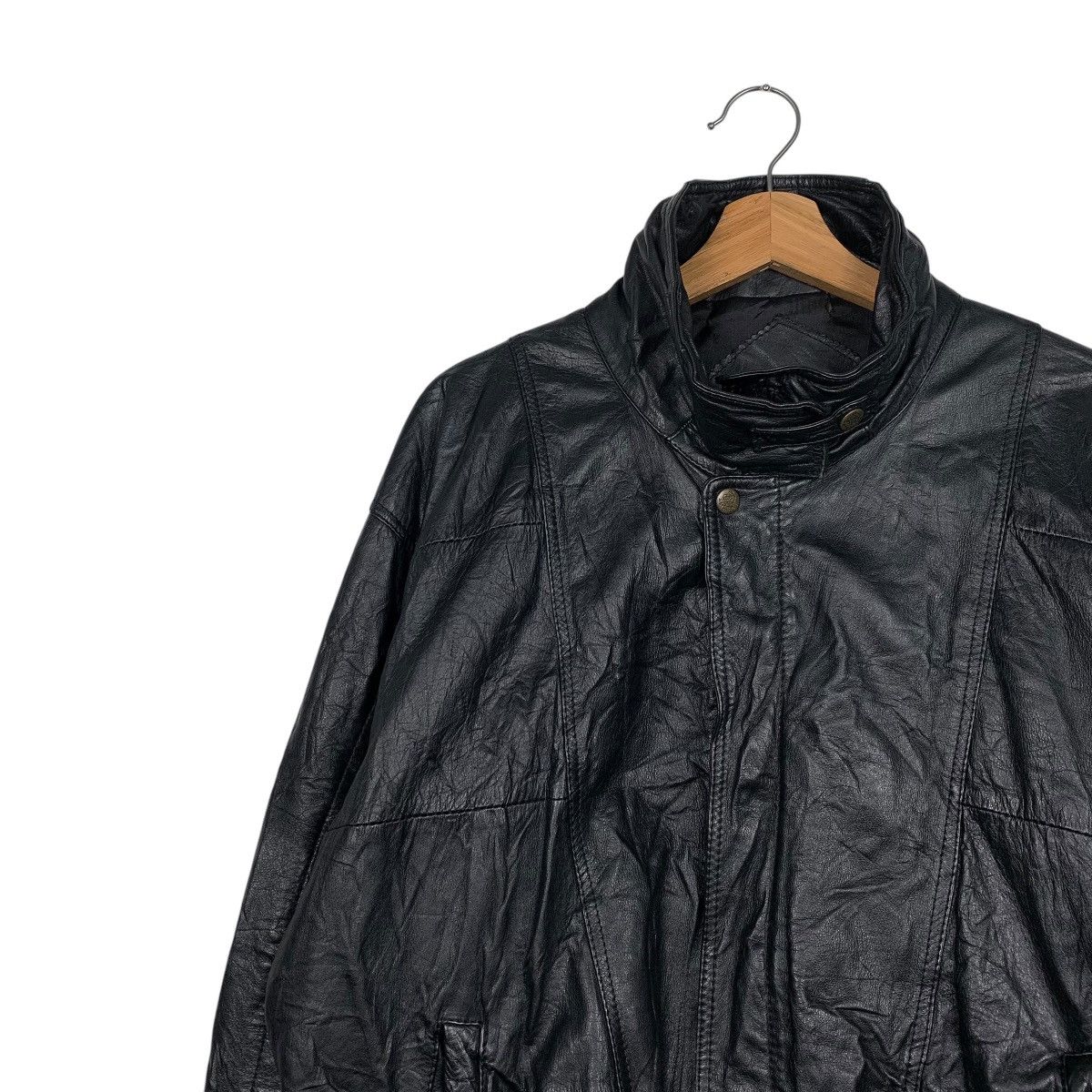 Japanese Brand Valentino Uomo Leather Jacket Size US L / EU 52-54 / 3 - 6 Thumbnail