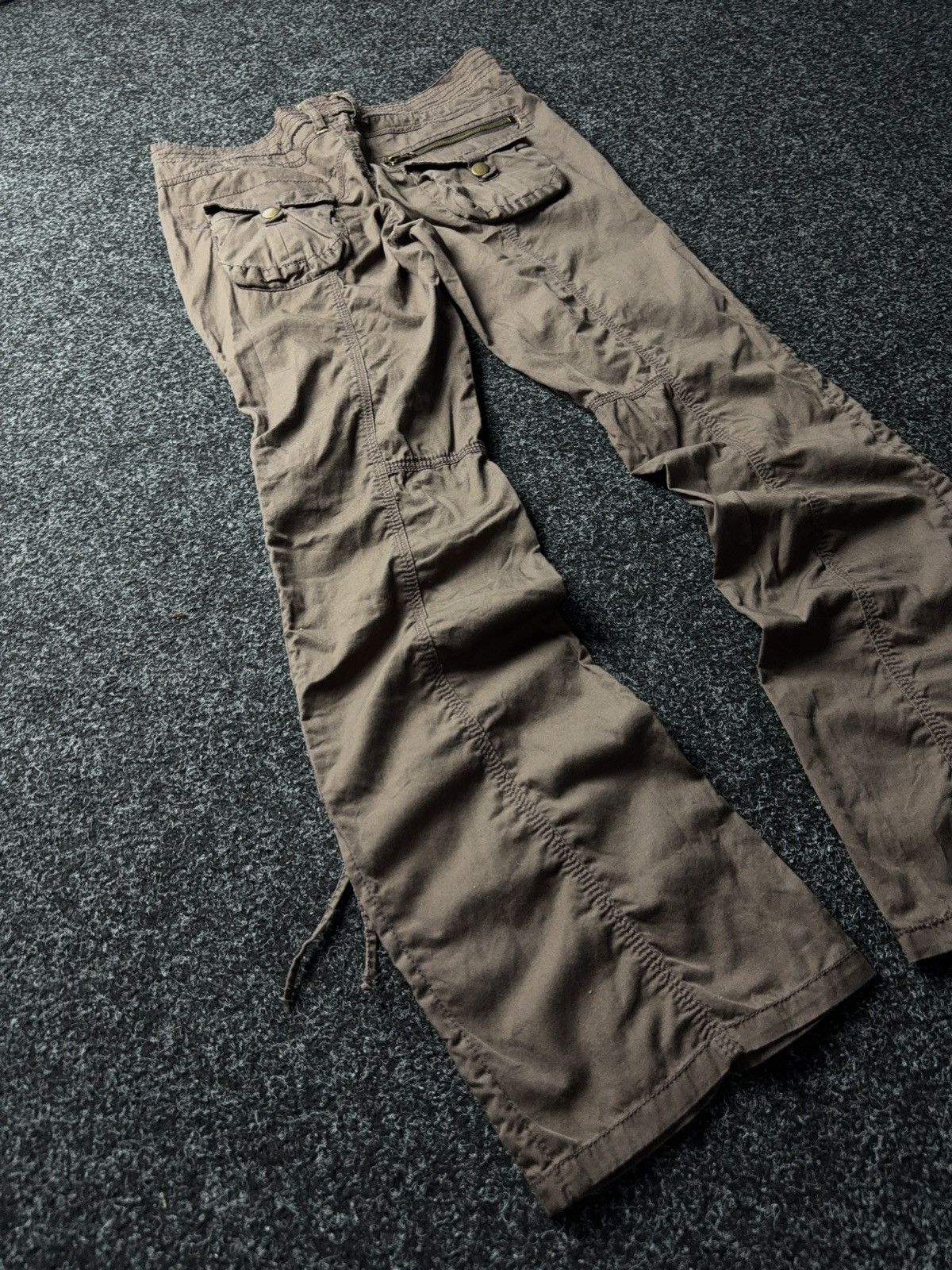 Japanese Brand × Vintage Vintage 90s Low Waist Flare Jeans Y2K Japanese Vibe Size 31" - 8 Thumbnail