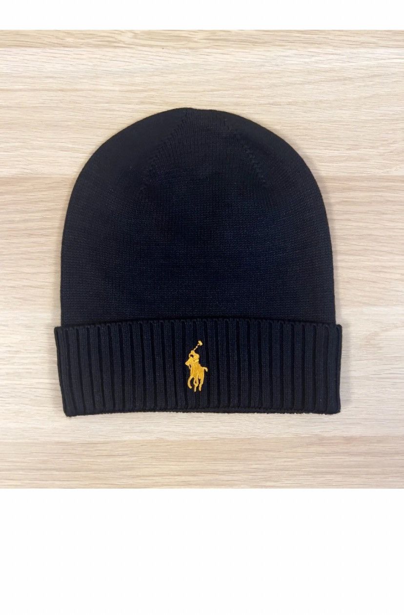 Ralph Lauren Ralph Lauren Black Beanie Size ONE SIZE - 1 Thumbnail