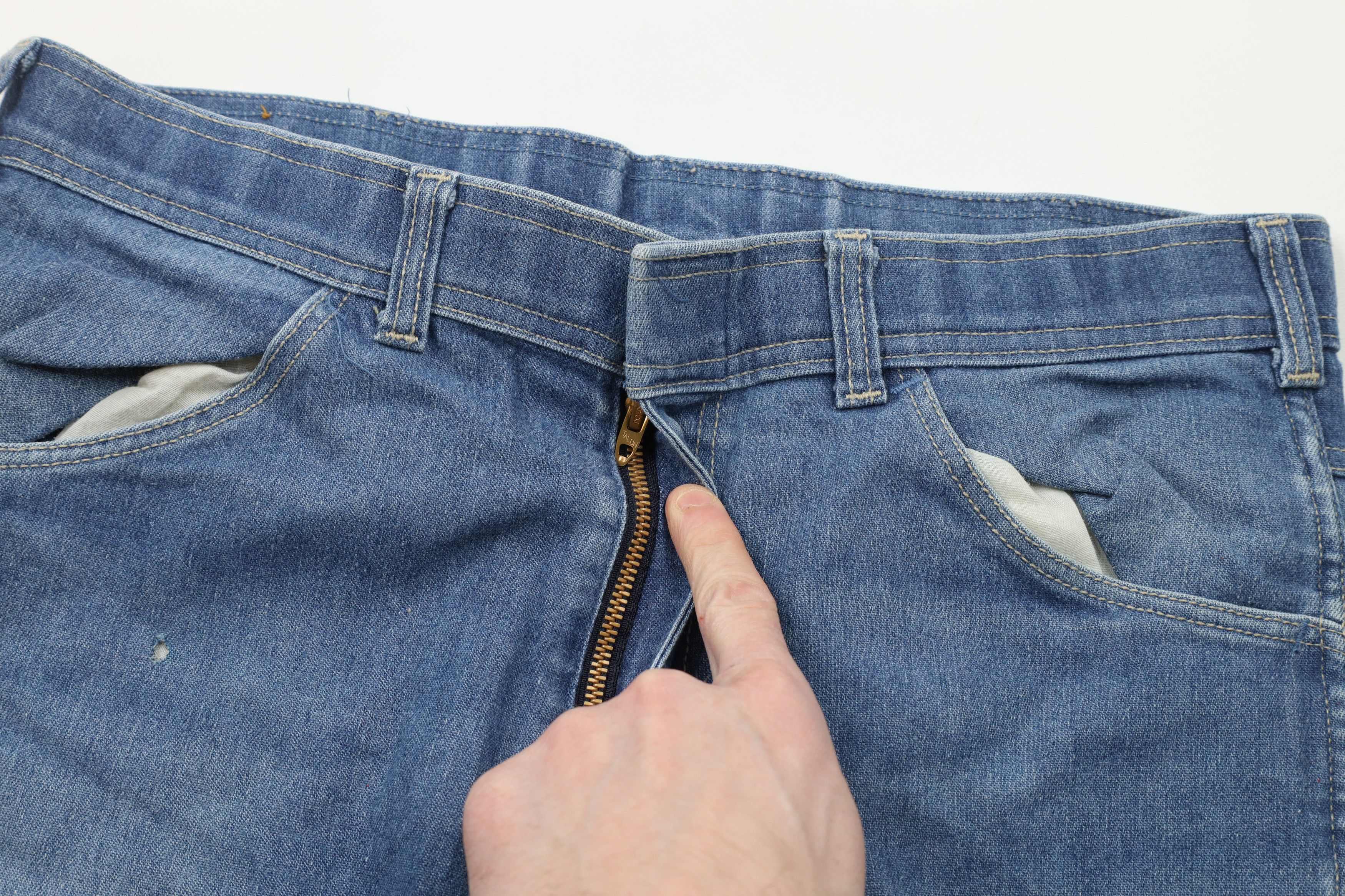 Vintage Vintage 70s Streetwear Wide Leg Bell Bottoms Jeans USA Size US 34 / EU 50 - 7 Thumbnail