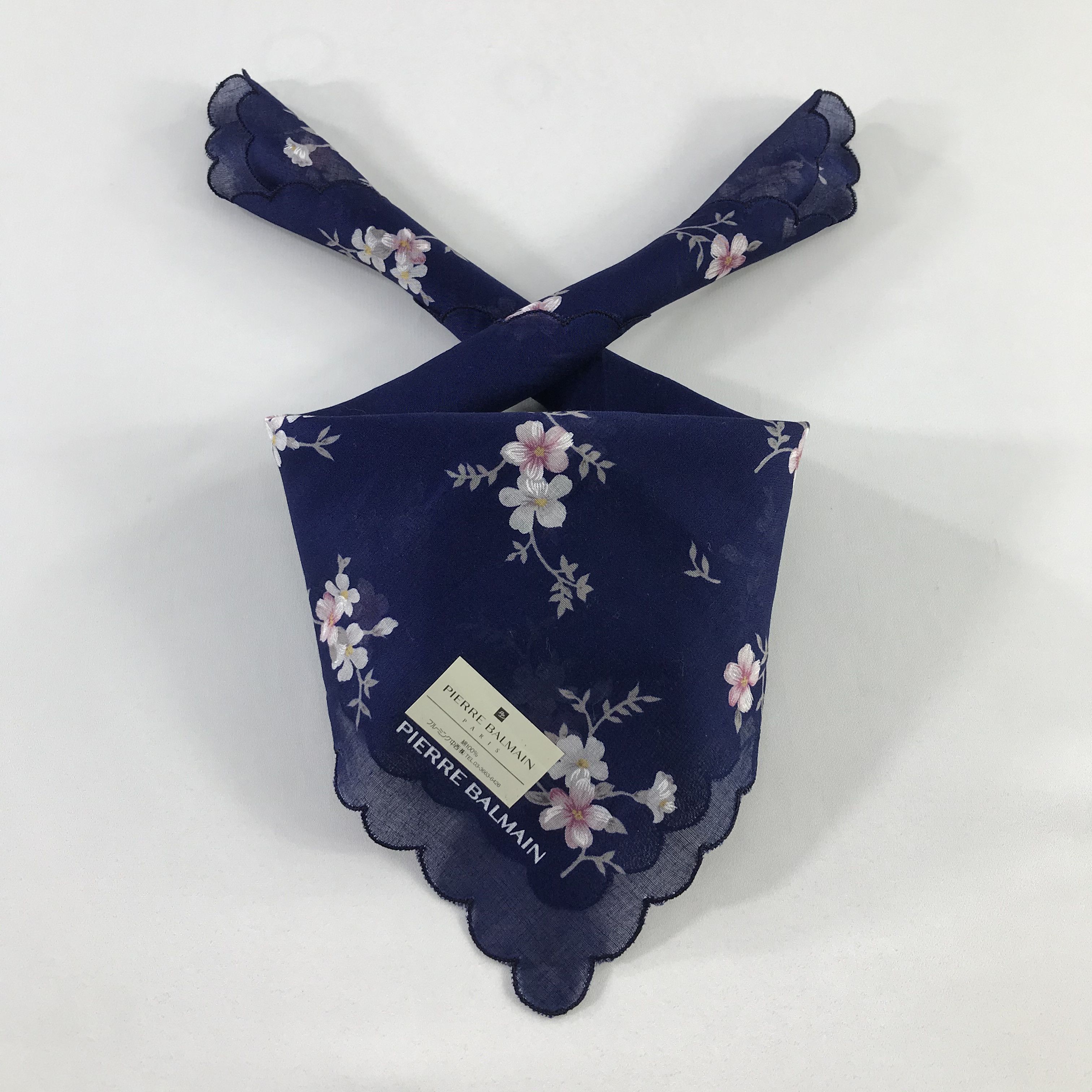 Pierre Balmain × Vintage Pierre Balmain Bandana / Handkerchief / Neckerchief - S912 Size ONE SIZE - 3 Thumbnail