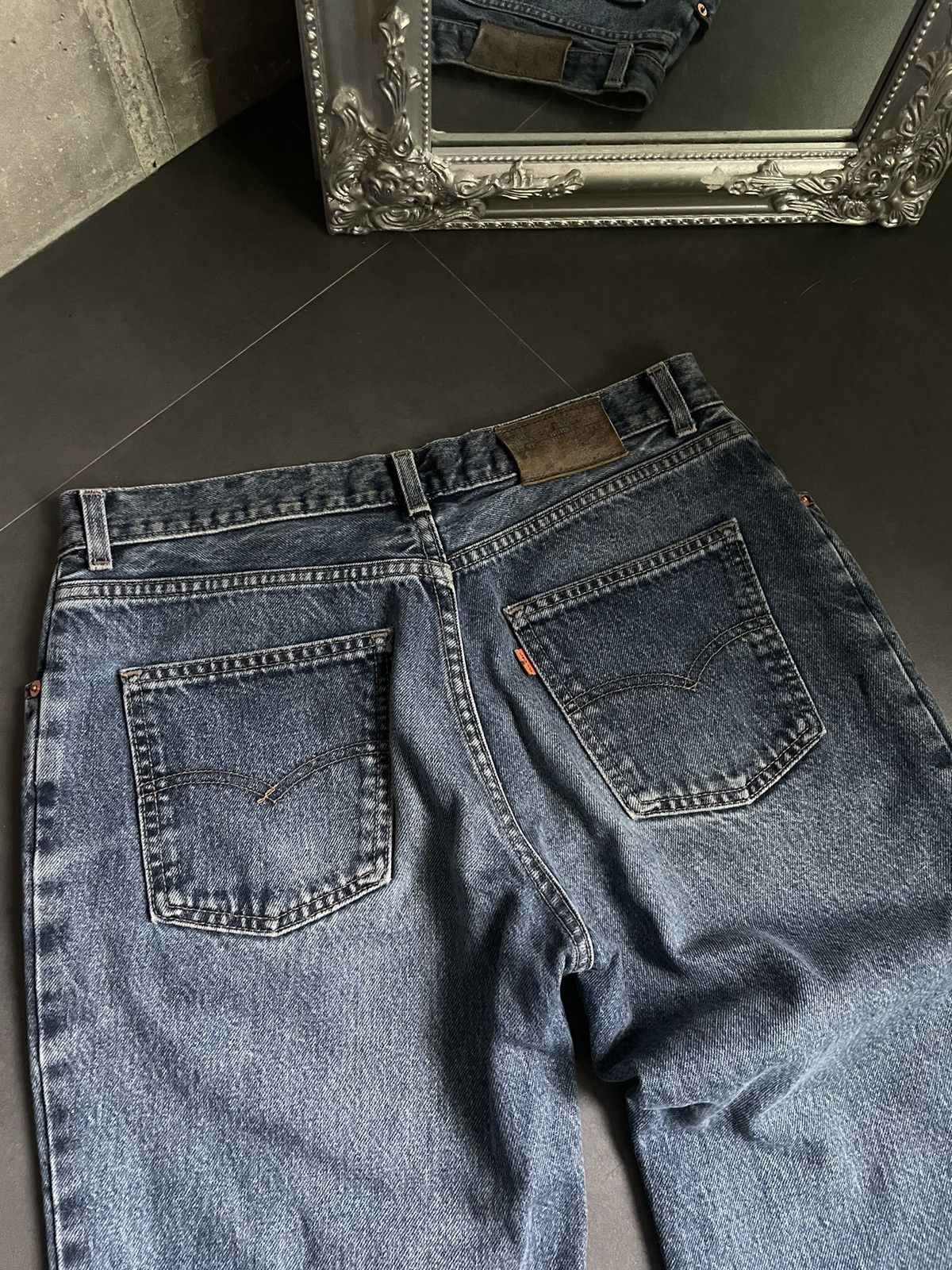 Levi's Vintage Clothing Vintage Levis 726 Orange Tab Washed Jeans Carhartt Style Y2k Size US 32 / EU 48 - 5 Thumbnail