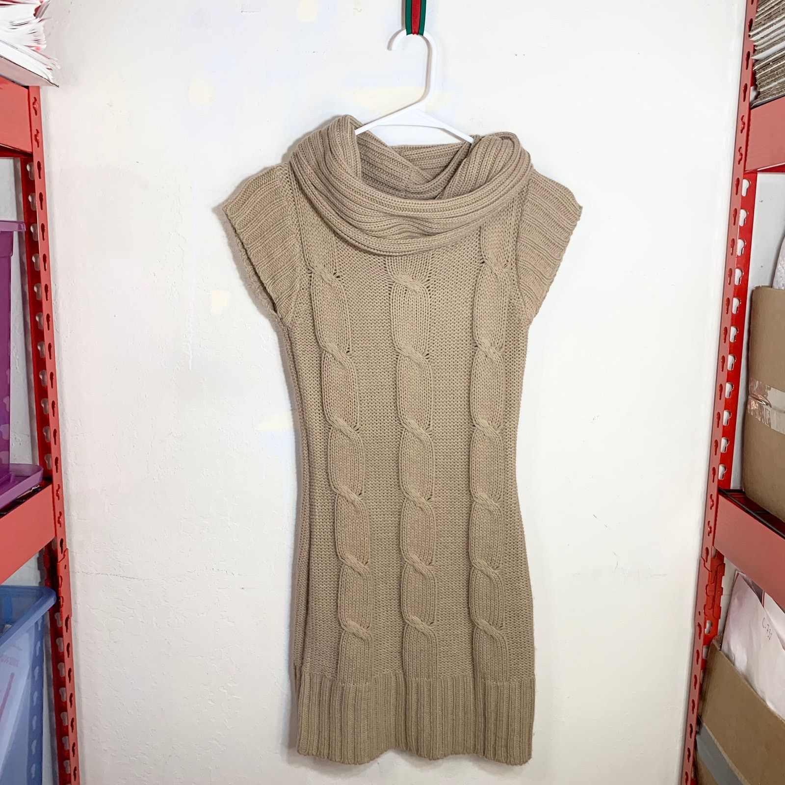 Other Women's Long Sweater, High Collar Knit/ Winter Dress Size S Size S / US 4 / IT 40 - 1 Thumbnail