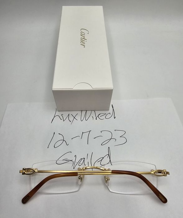 Cartier NEW Authentic Cartier Bolon Gold Glasses Grailed