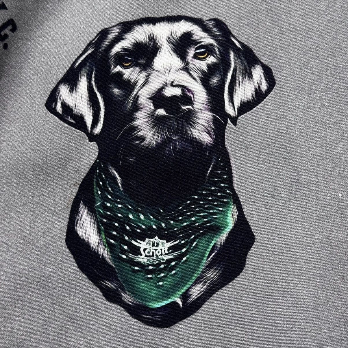 Schott Schott Rayon Open Collar Aloha Total Patern Dog Logo Shirt Size US XL / EU 56 / 4 - 7 Thumbnail