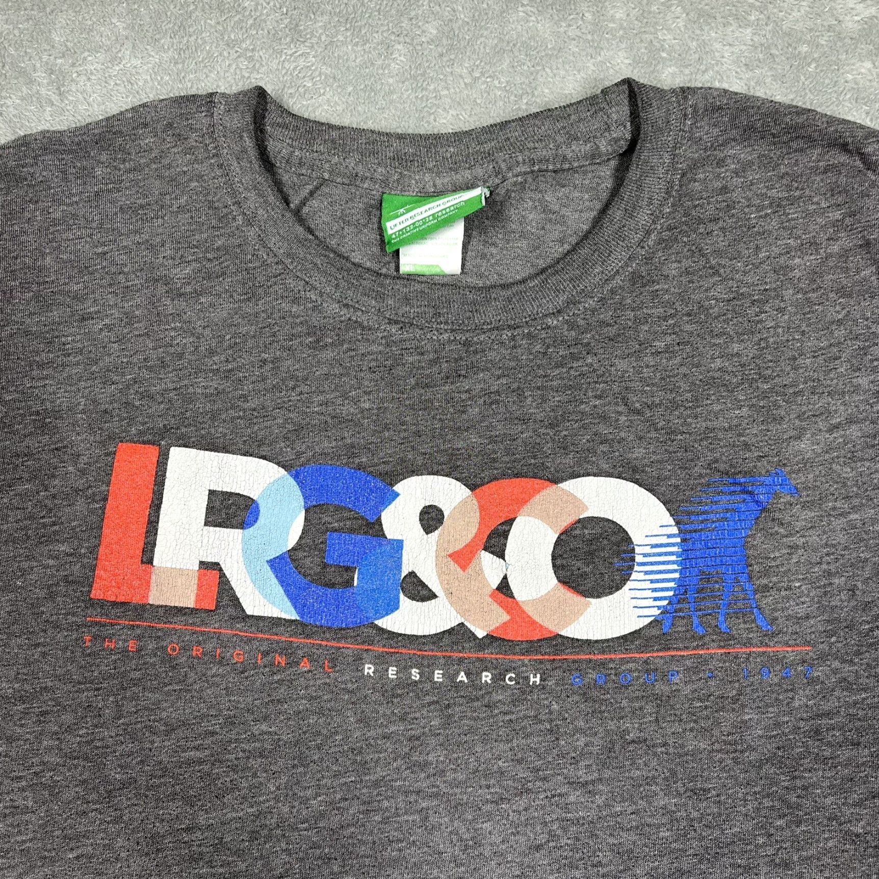 Vintage LRG Men’s T-Shirt XL Graphic Print Charcoal Gray Shirt Size US XL / EU 56 / 4 - 5 Thumbnail