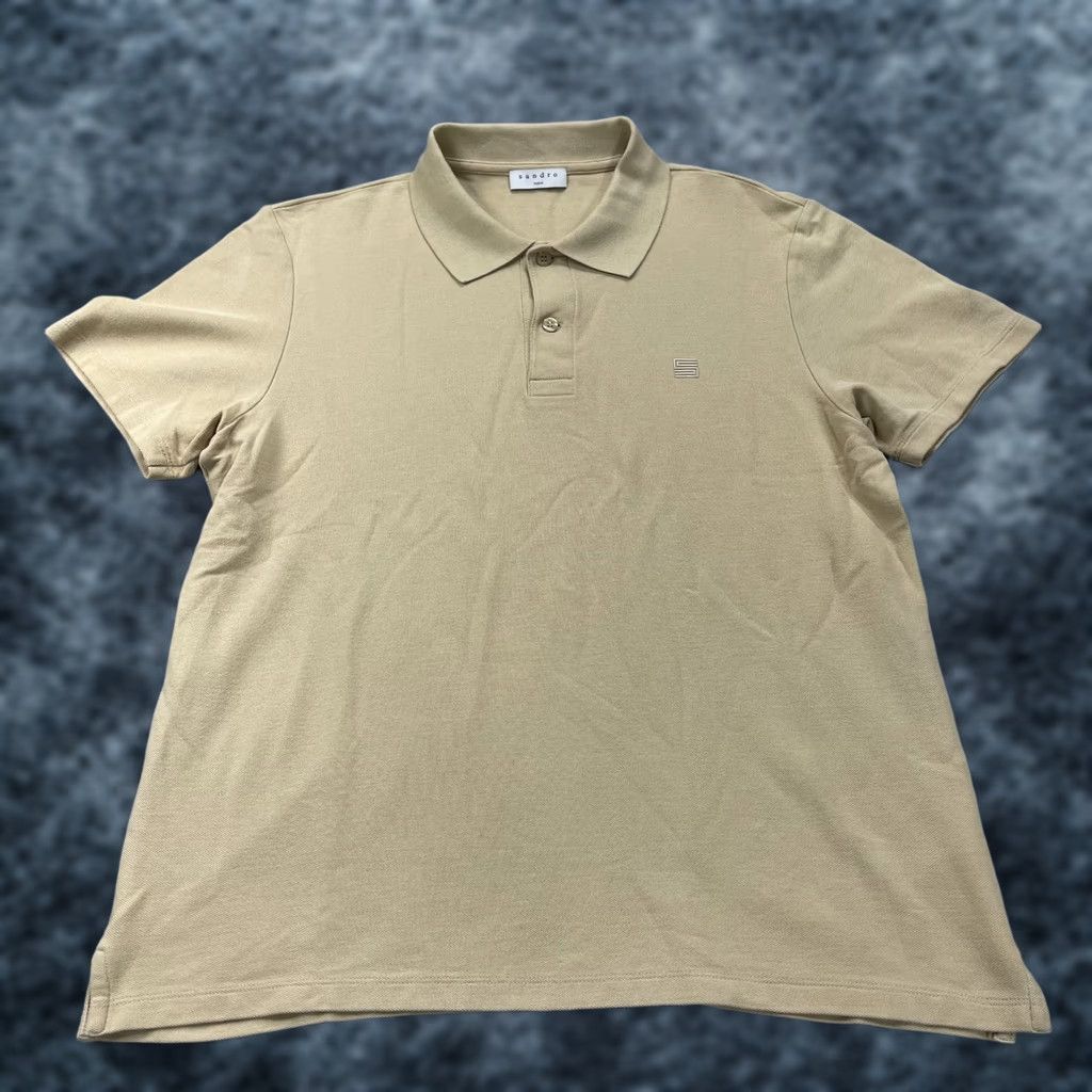 Sandro Sandro Polo Shirt Mens M Brown Cotton 100% Polo Shirt Casual Paris Golf Tennis Logo Shirt Mens Size US M / EU 48-50 / 2 - 1 Thumbnail
