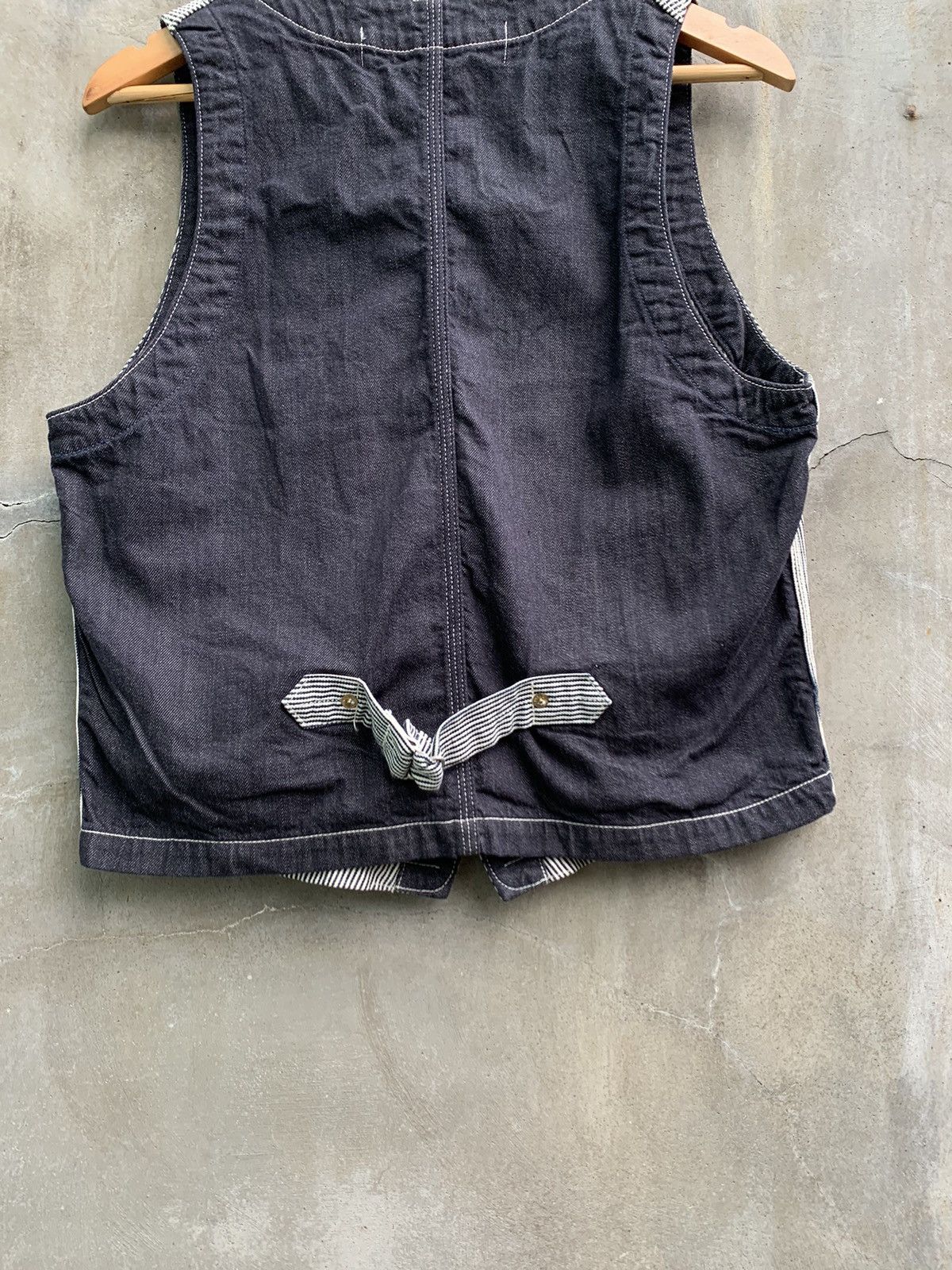 Comme des Garcons Ganryu SS17 RUNWAY Hickory Denim Switching Vest Size US S / EU 44-46 / 1 - 7 Thumbnail