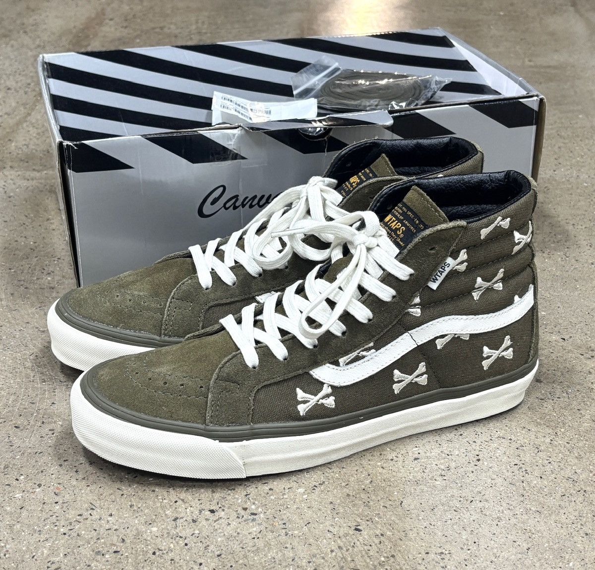Vans × Wtaps Wtaps x Vans OG SK8 Hi Bones US10 Olive Size US 10 / EU 43 - 1 Thumbnail