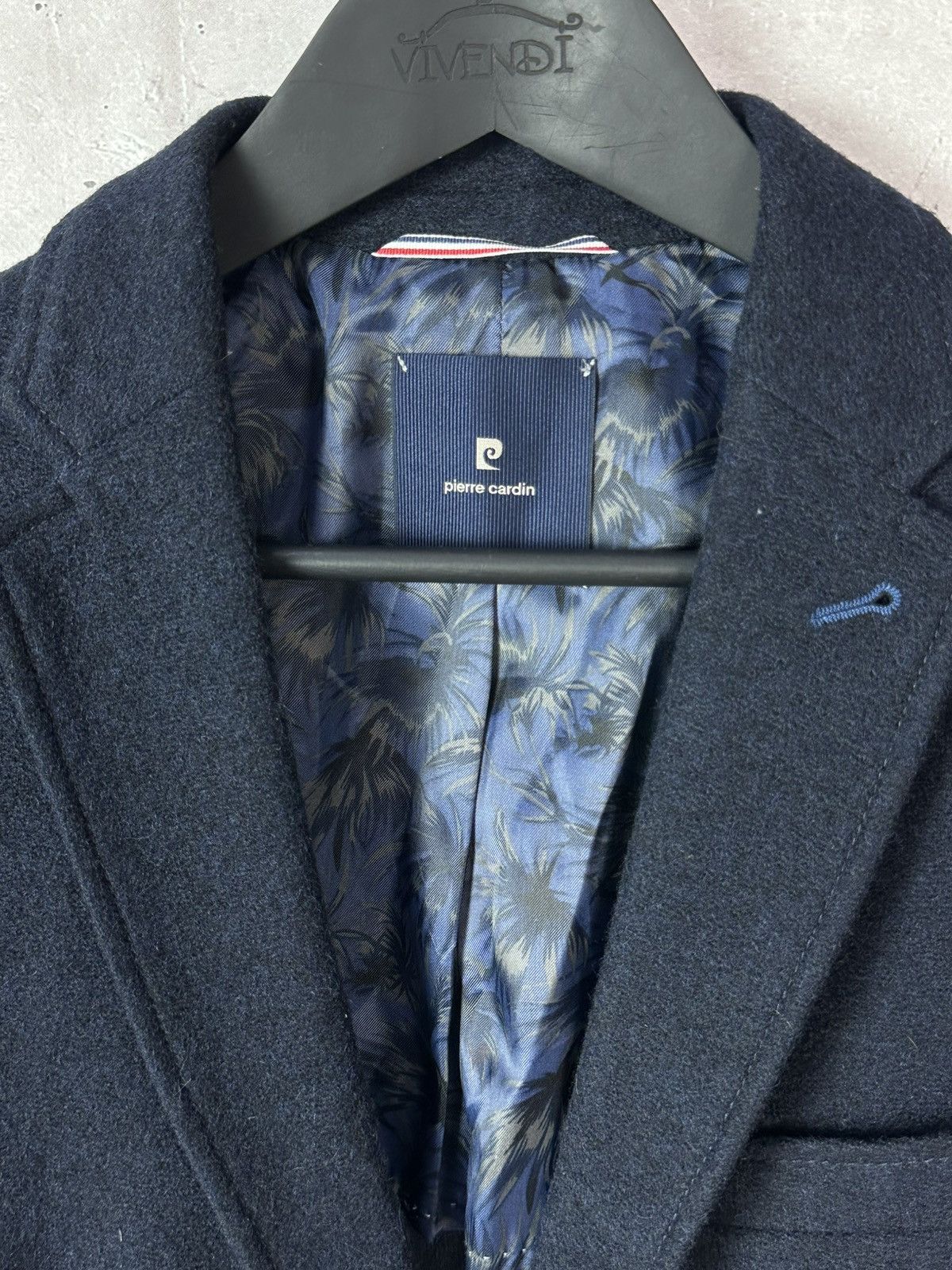 Pierre Cardin Pierre Cardin Wool Navy Blue Two-Button Long Sleeve Jacket Size US M / EU 48-50 / 2 - 5 Thumbnail