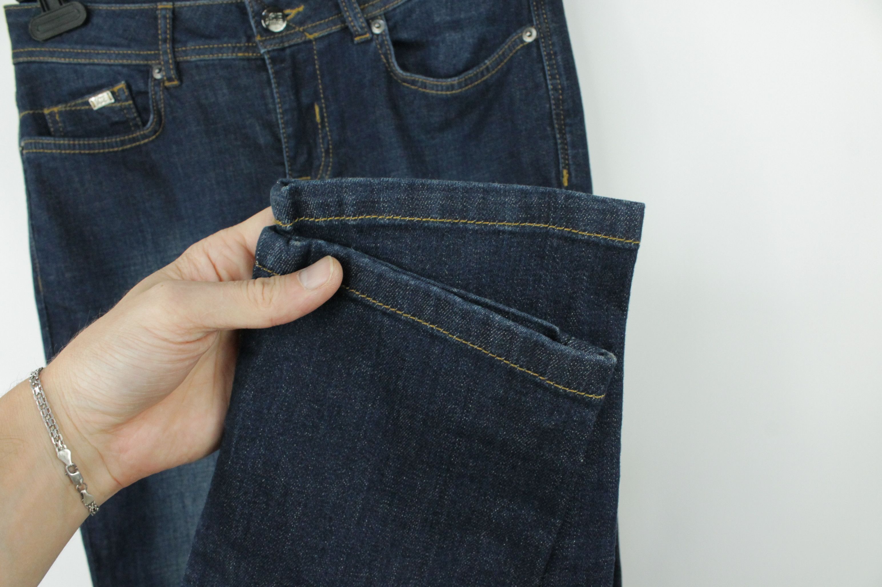 Designer × Iceberg Iceberg Shanghai 27 Slim Fit Blue Women's Jeans Size 29" - 8 Thumbnail
