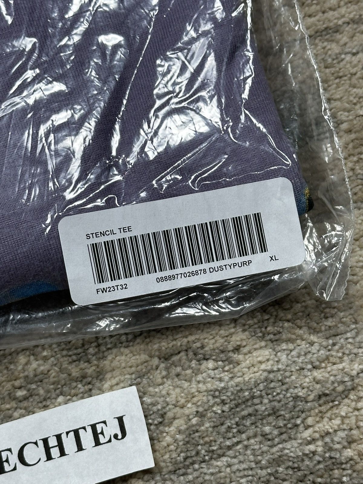 Supreme Supreme Stencil Tee - Dusty Purple - XL - FW23 Size US XL / EU 56 / 4 - 4 Thumbnail
