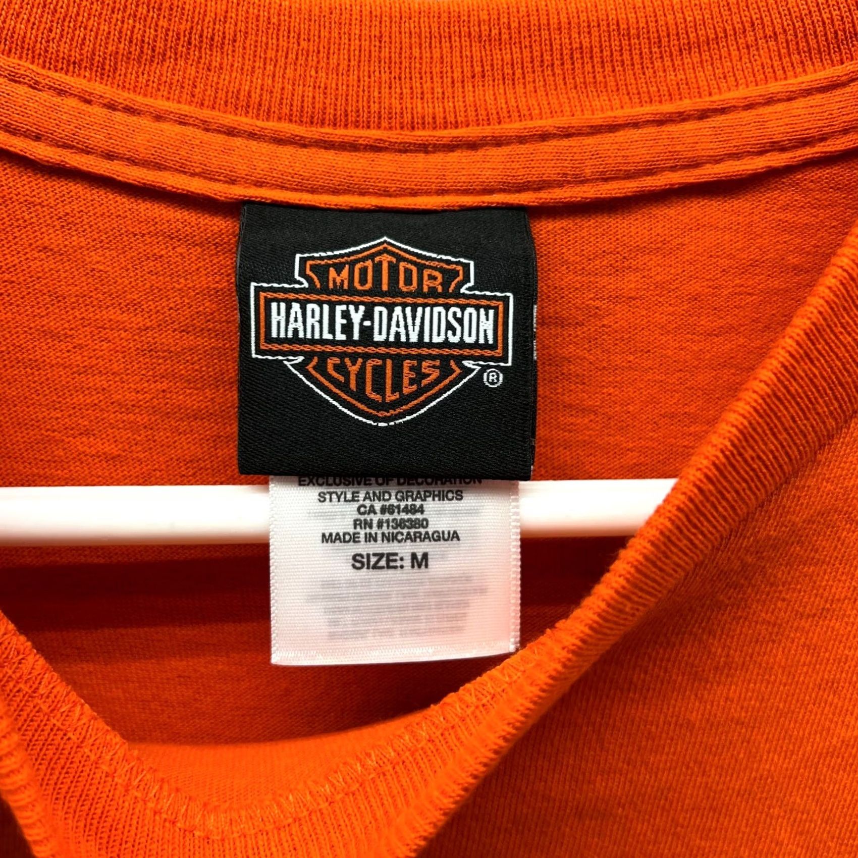 Harley Davidson Harley-Davidson Shirt Men M Orange Tee Biker 2018 Casual T-Shirt Size US M / EU 48-50 / 2 - 5 Thumbnail