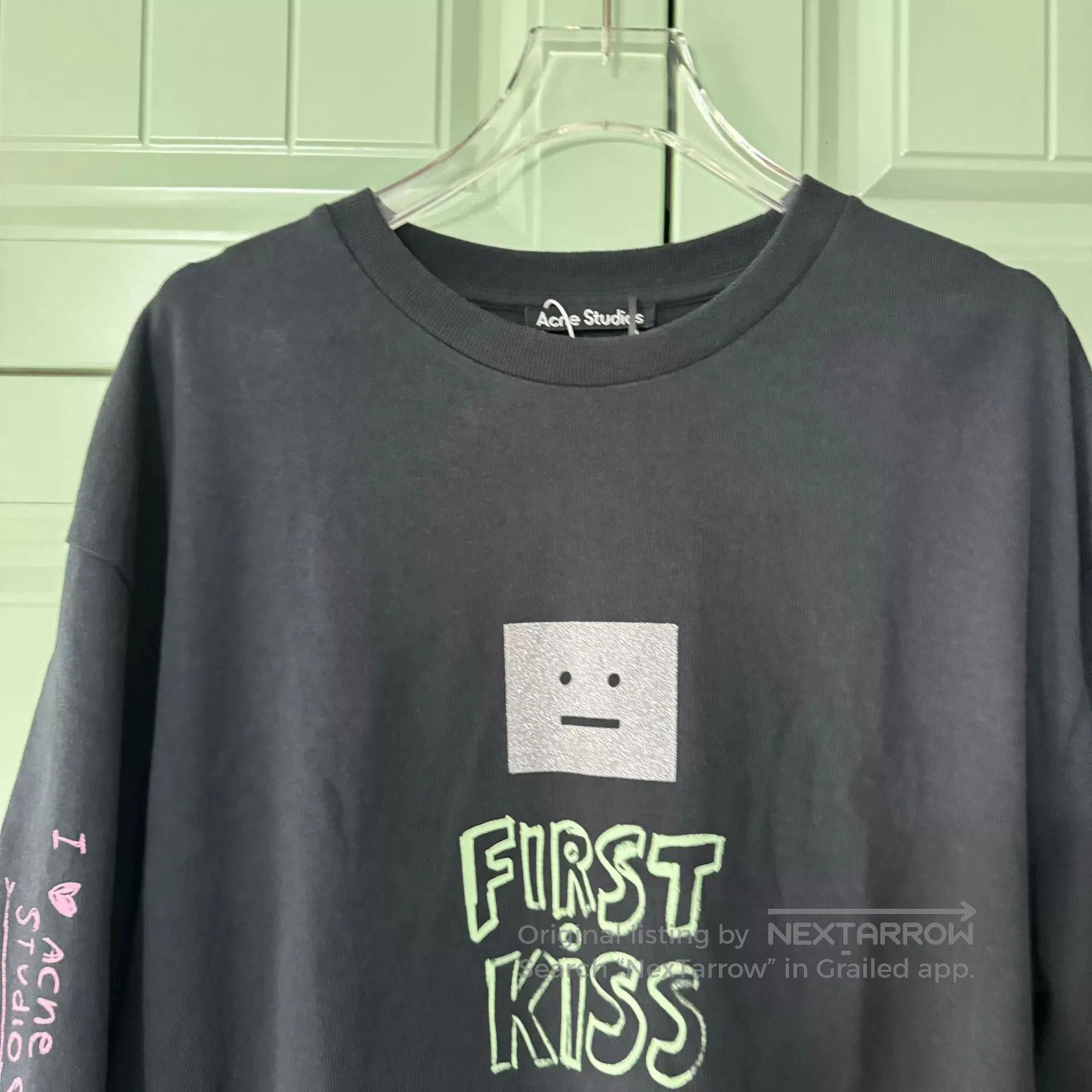 Acne Studios Acne Studios Black Smiley Print T. Size S / US 4 / IT 40 - 5 Thumbnail