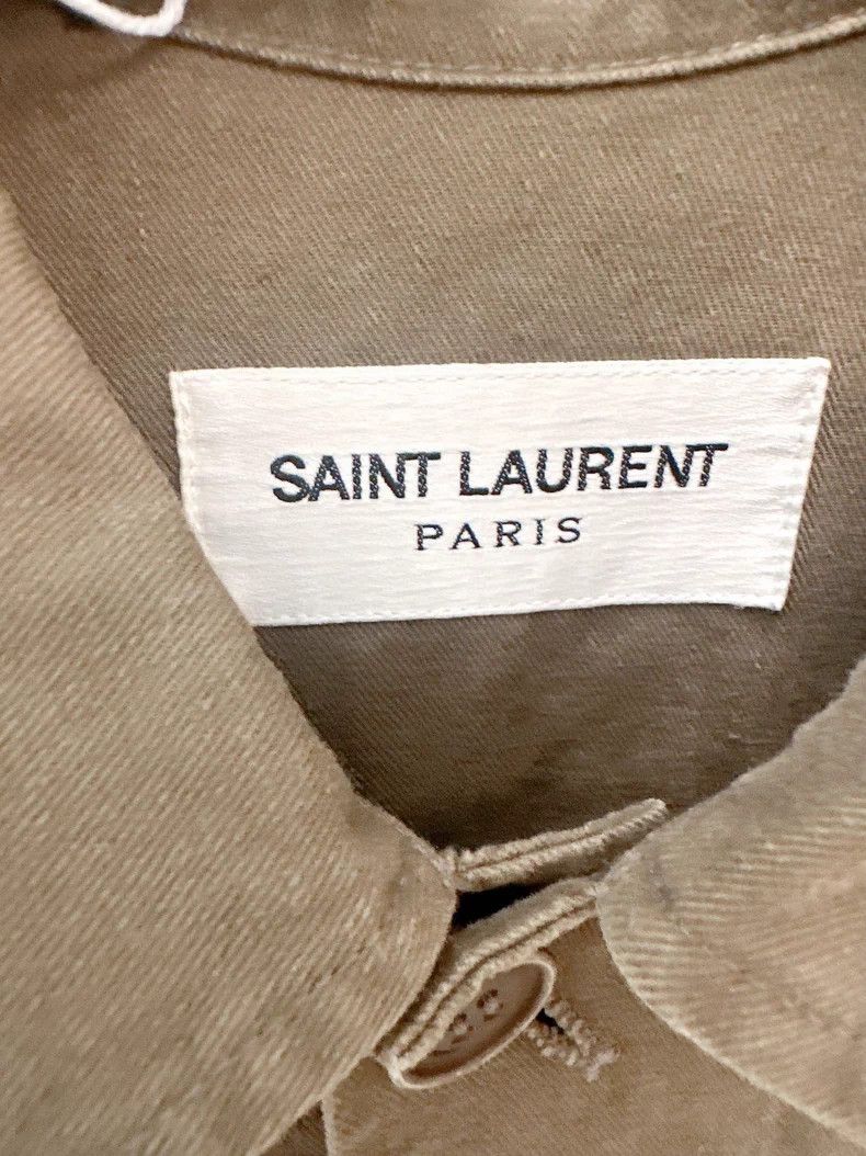 Saint Laurent Paris Saint Laurent Paris Army Green Shark Sequin Jacket Size S / US 4 / IT 40 - 3 Thumbnail