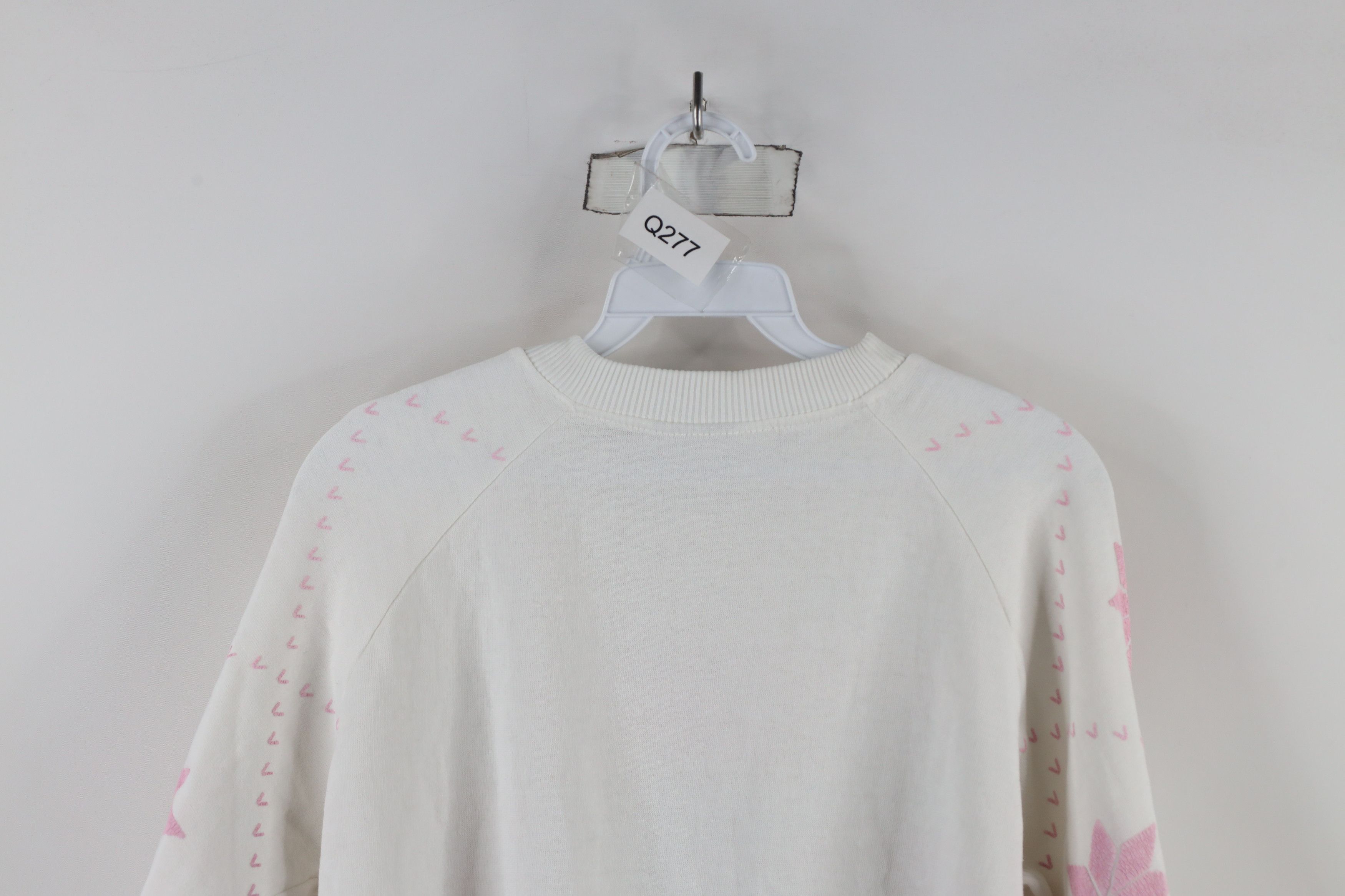 Vintage Vintage 90s Streetwear Snowflake Puffy Sweatshirt White Size M / US 6-8 / IT 42-44 - 12 Thumbnail