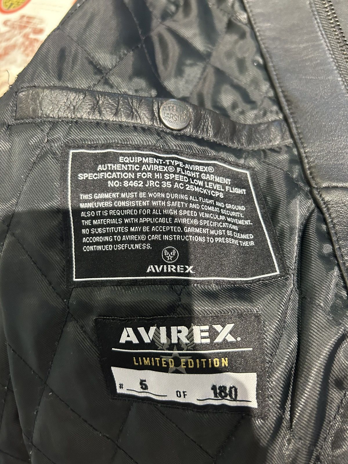 Avirex Avirex Twin Dragon Leather Bomber Jacket Size US L / EU 52-54 / 3 - 10 Thumbnail