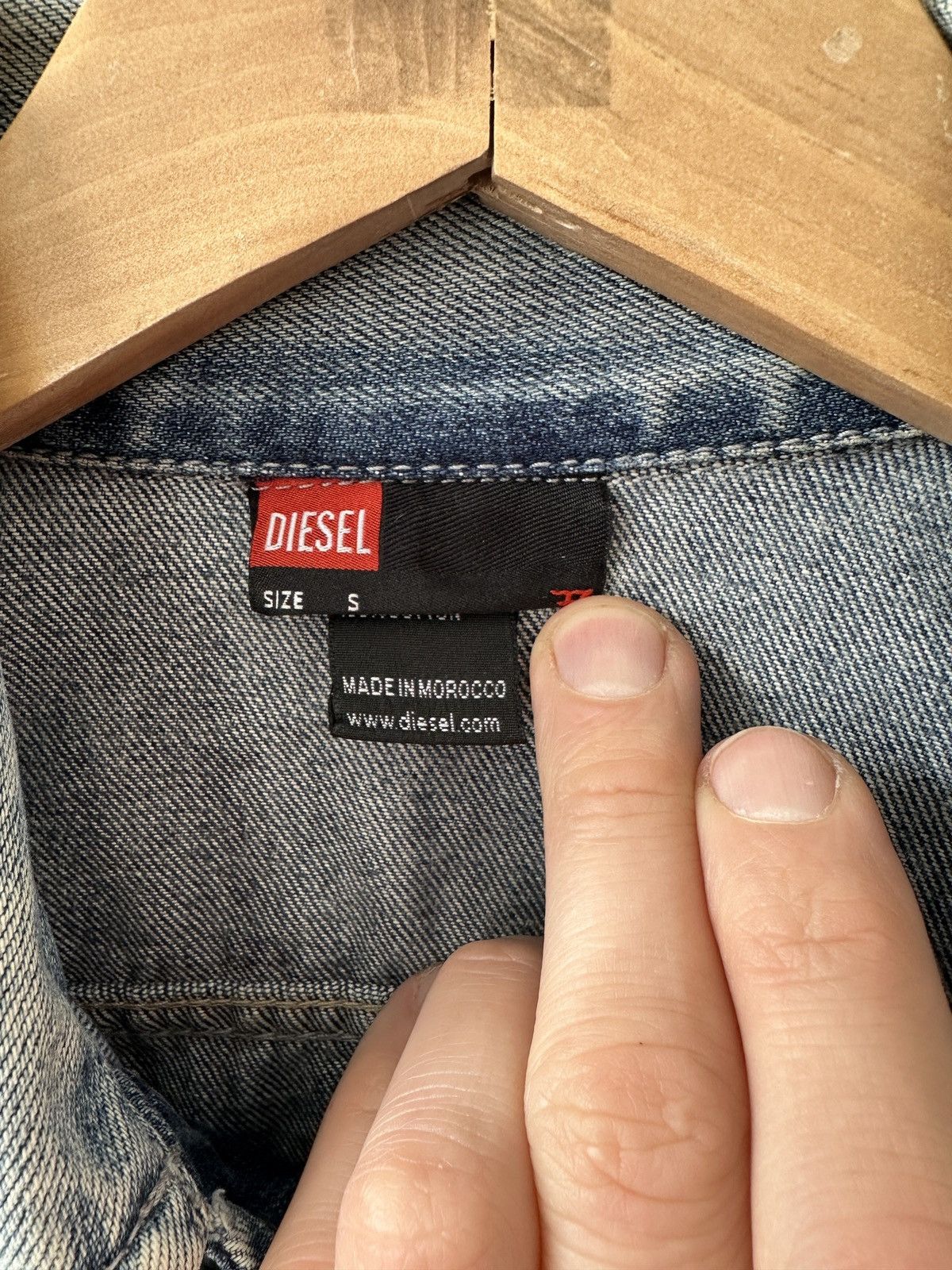 Diesel × Vintage Diesel distressed denim jacket Size S / US 4 / IT 40 - 7 Thumbnail