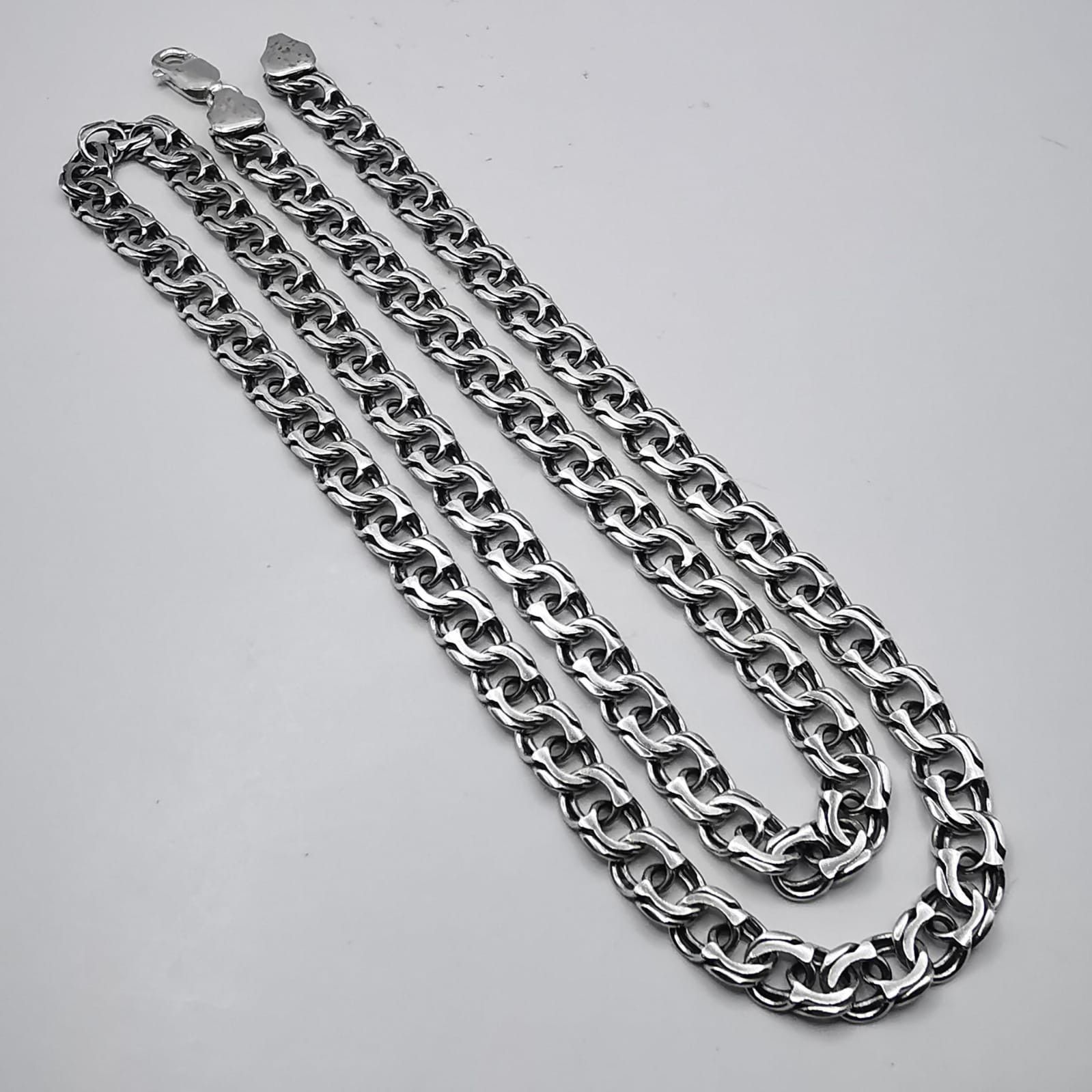 Vintage Jewelry Chain 925 Sterling Silver Signed 3167g