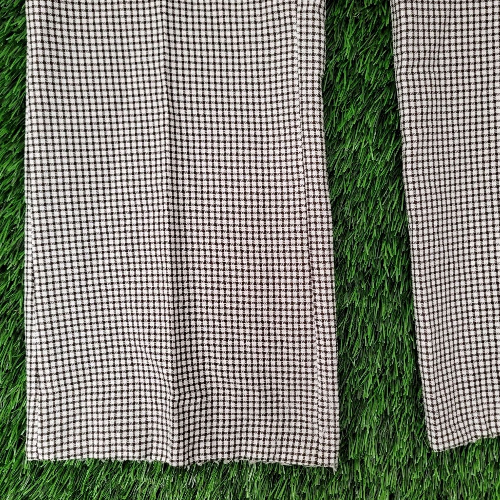 Vintage VINTAGE 80s Disco MOD Polyester Pants 30x27 Checkered Flared Boots Size US 30 / EU 46 - 4 Thumbnail