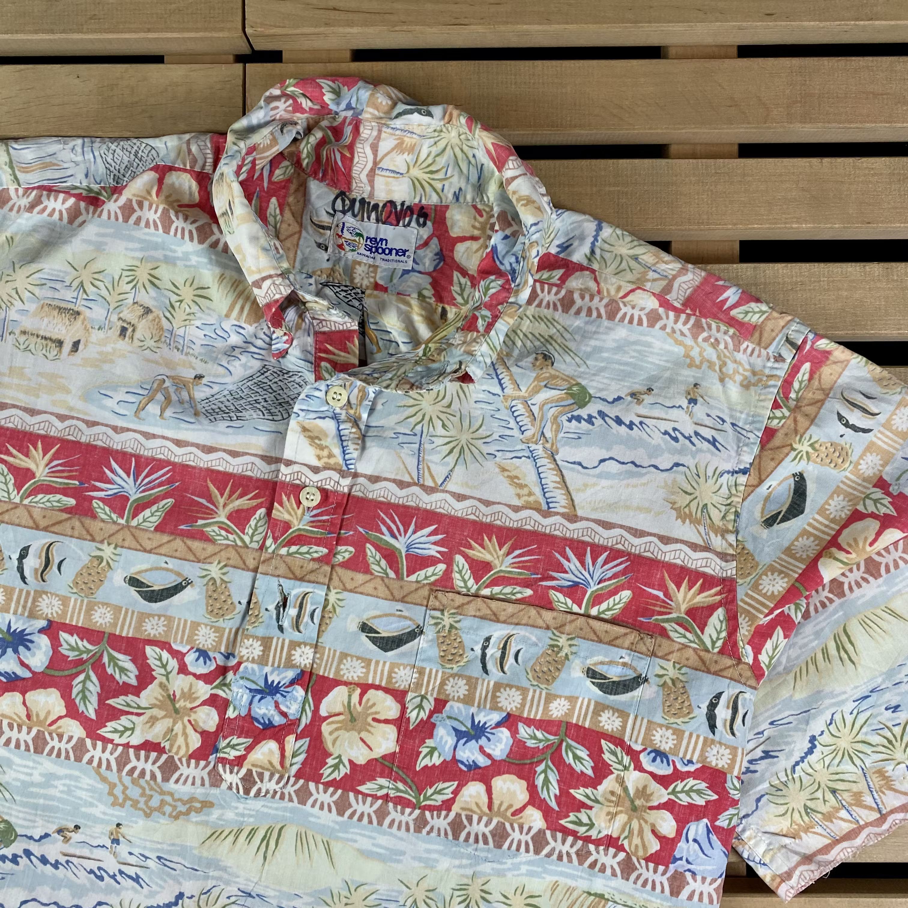 Vintage Men’s Crazy Hawaiian Shirt Reyn Spooner Vintage Size L Size US L / EU 52-54 / 3 - 2 Thumbnail