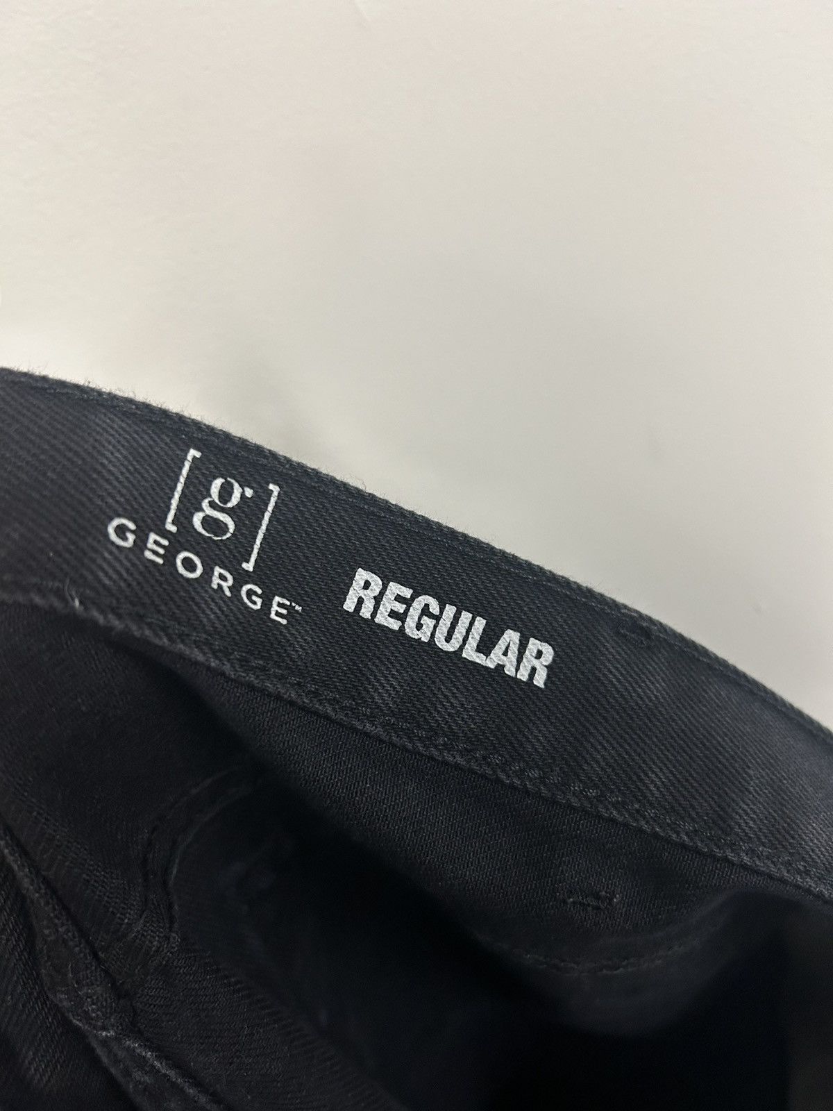 George George Black Regular Fit Jeans 38x29 Size US 38 / EU 54 - 3 Thumbnail