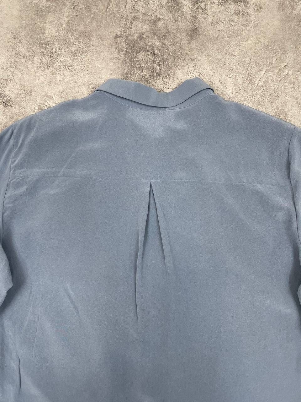 Sezane Sézane Women Blouse Shirt Blue Silk Button Up Long Sleeve Size M / US 6-8 / IT 42-44 - 9 Thumbnail
