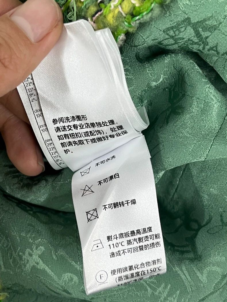 Chanel Chanel 24A Manchester Series Green Tweed Coat Size S / US 4 / IT 40 - 8 Thumbnail