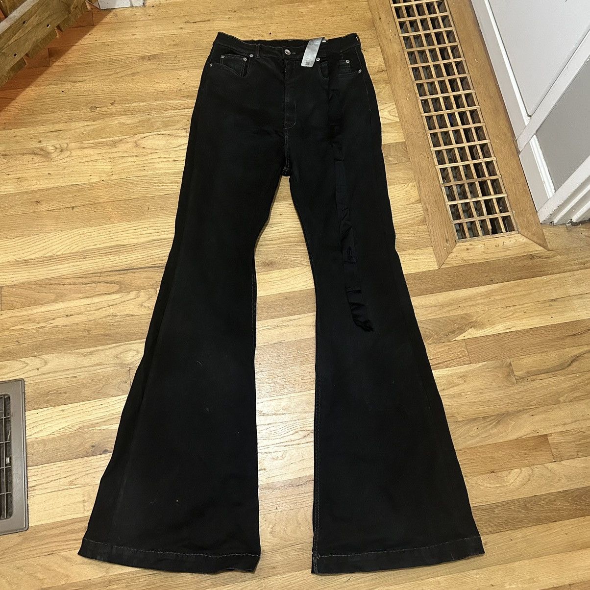 rick owens wax bolan bootcuts