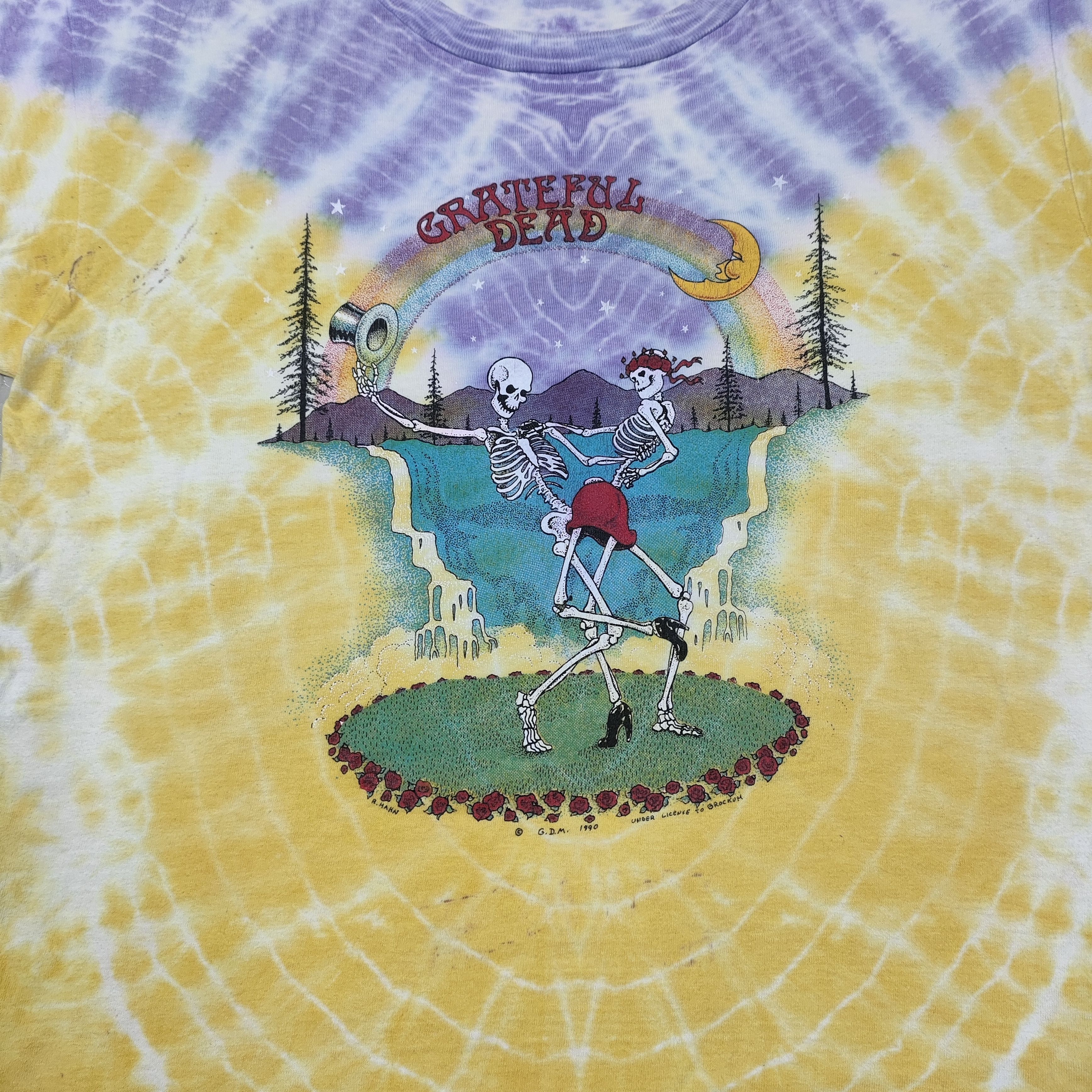Band Tees 1990 Grateful Dead Symmetria Tie Dye Shirt Size US L / EU 52-54 / 3 - 2 Thumbnail