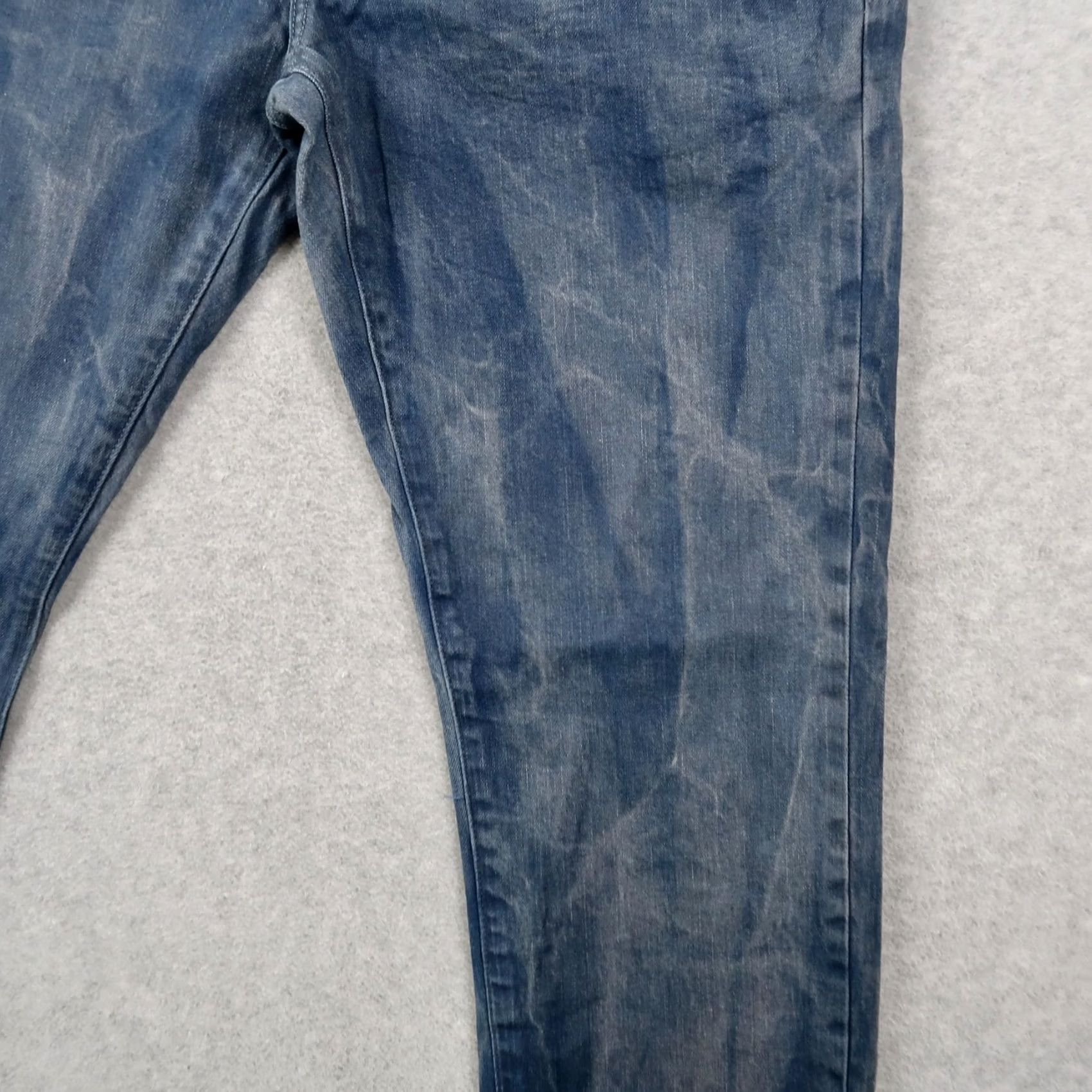Denime Purple Brand P001 Jeans Men's Slim Fit Blue Distressed Sun Fade Style Denim 36x33 Size US 36 / EU 52 - 5 Thumbnail