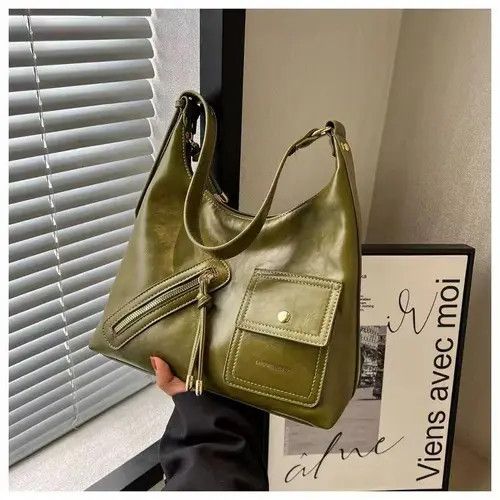 Japanese Brand × Leather Versatile pu leather armpit bag Size ONE SIZE - 2 Thumbnail