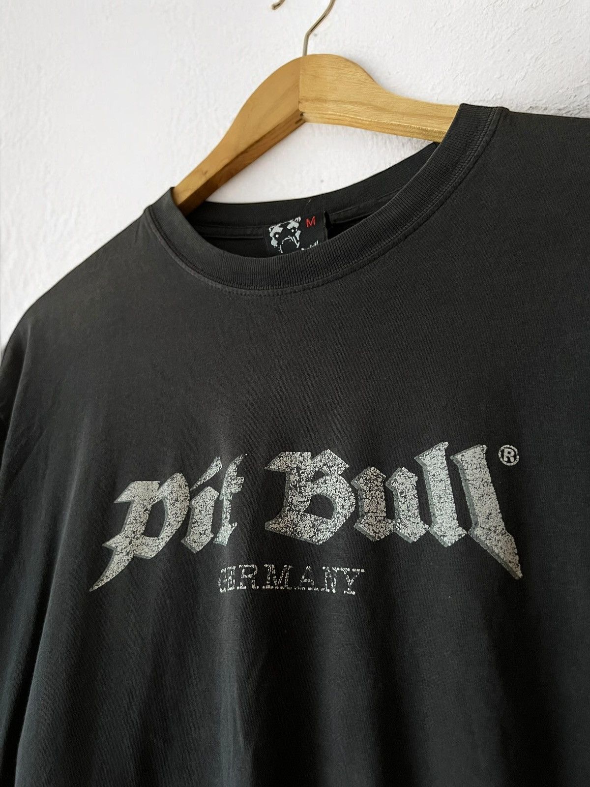 Band Tees × Vintage PIT BULL GERMANY “BRASS KNUCKLES” HOOLIGAN VINTAGE 90s TEE Size US M / EU 48-50 / 2 - 7 Thumbnail