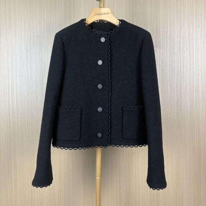 Dior Dior Black Wool Women's Cardigan 0089 Size M / US 6-8 / IT 42-44 - 1 Thumbnail