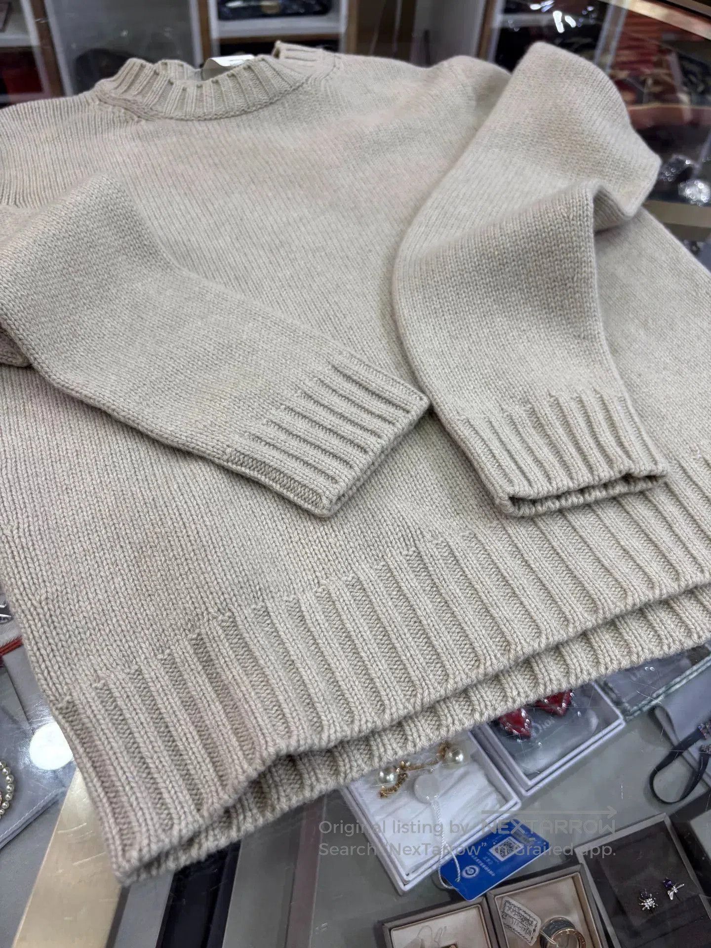 Max Mara MaxMara Short Light Beige Sweater. Size S / US 4 / IT 40 - 7 Thumbnail
