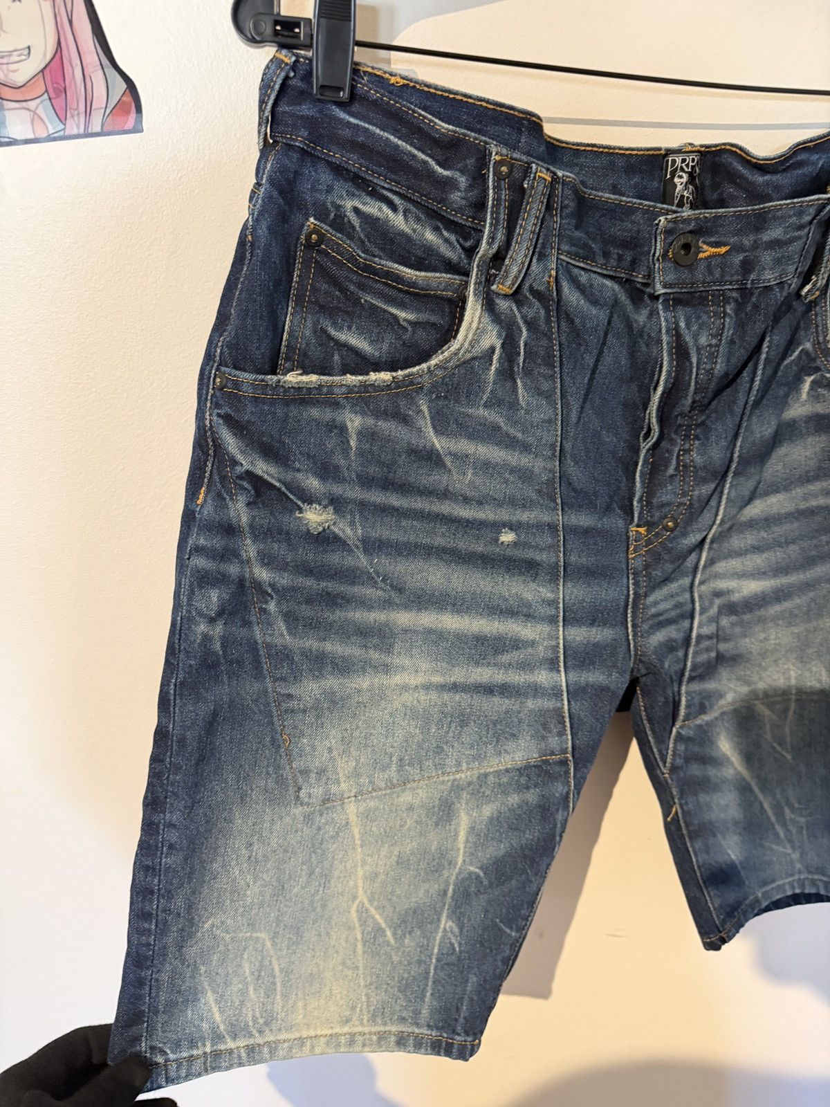 Prps Prps Washed Denim Shorts Size US 36 / EU 52 - 3 Thumbnail