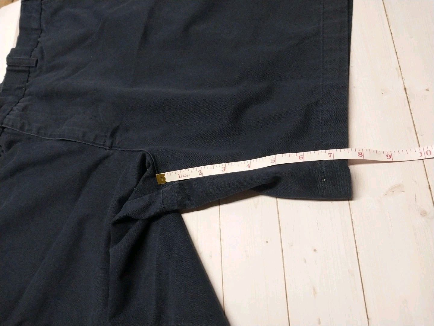 Puritan PURITAN Chino Shorts Mens 38 Navy Blue Flat Front Size US 38 / EU 54 - 8 Thumbnail