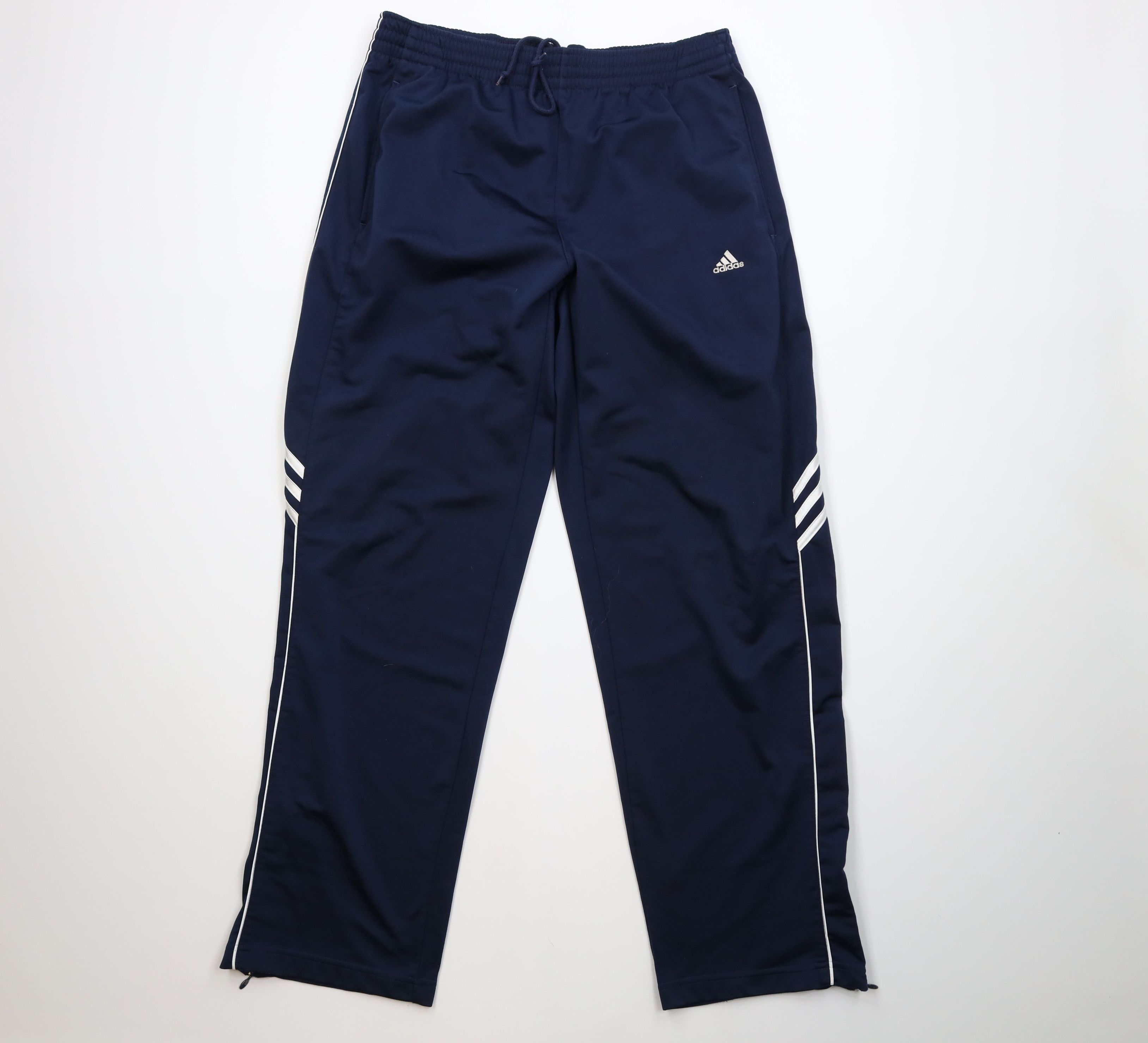 Adidas Vintage Y2K Adidas Spell Out Wide Leg Sweatpants Pants Blue Size US 34 / EU 50 - 1 Thumbnail